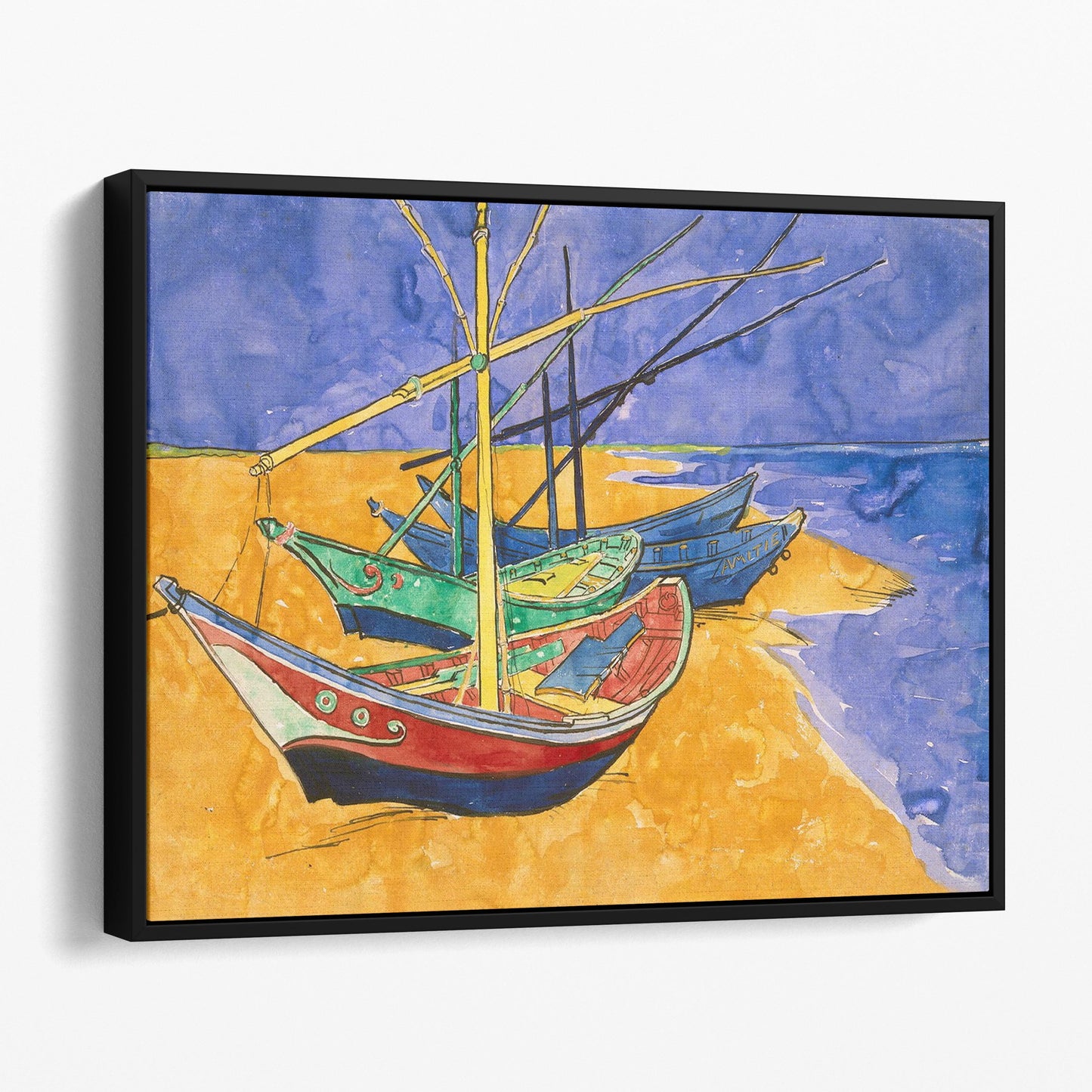 Fishing Boats on the Beach by Van Gogh