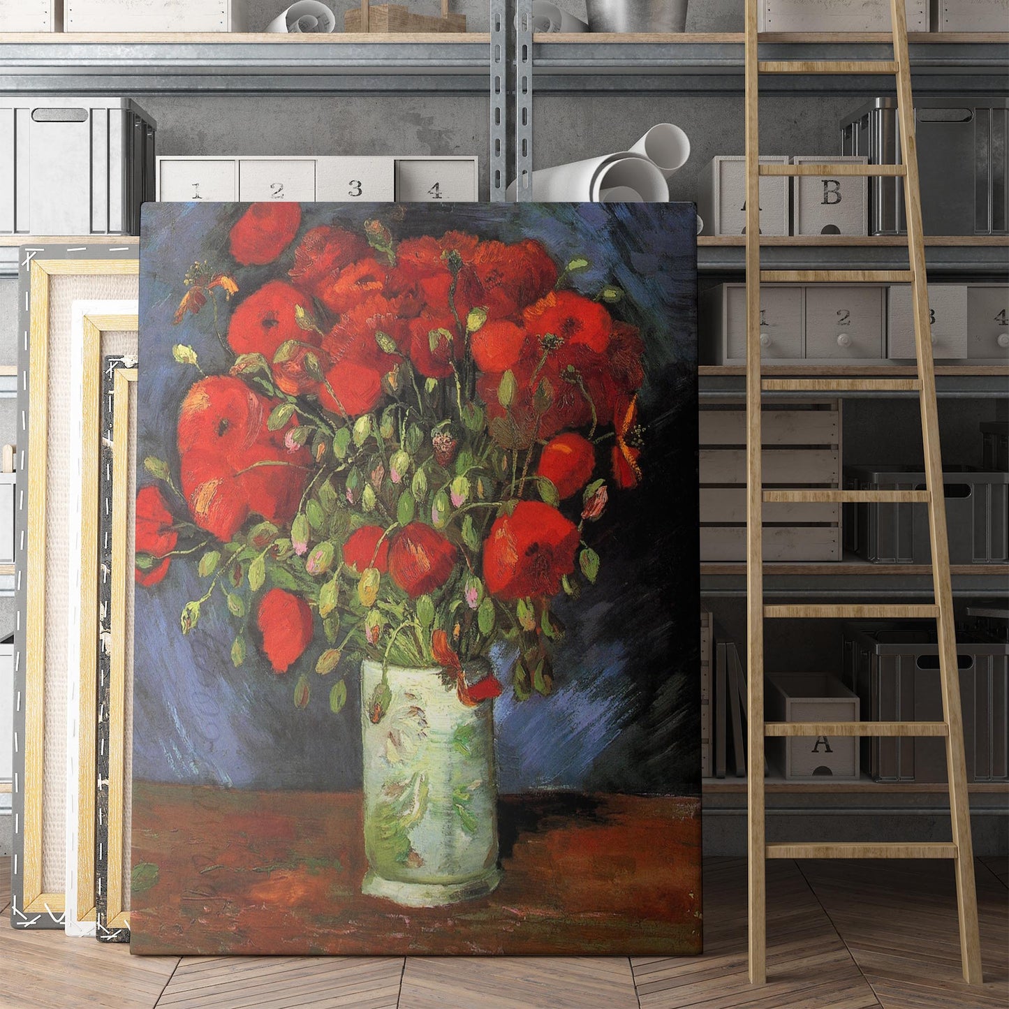 Vase With Red Poppies - Vincent Van Gogh