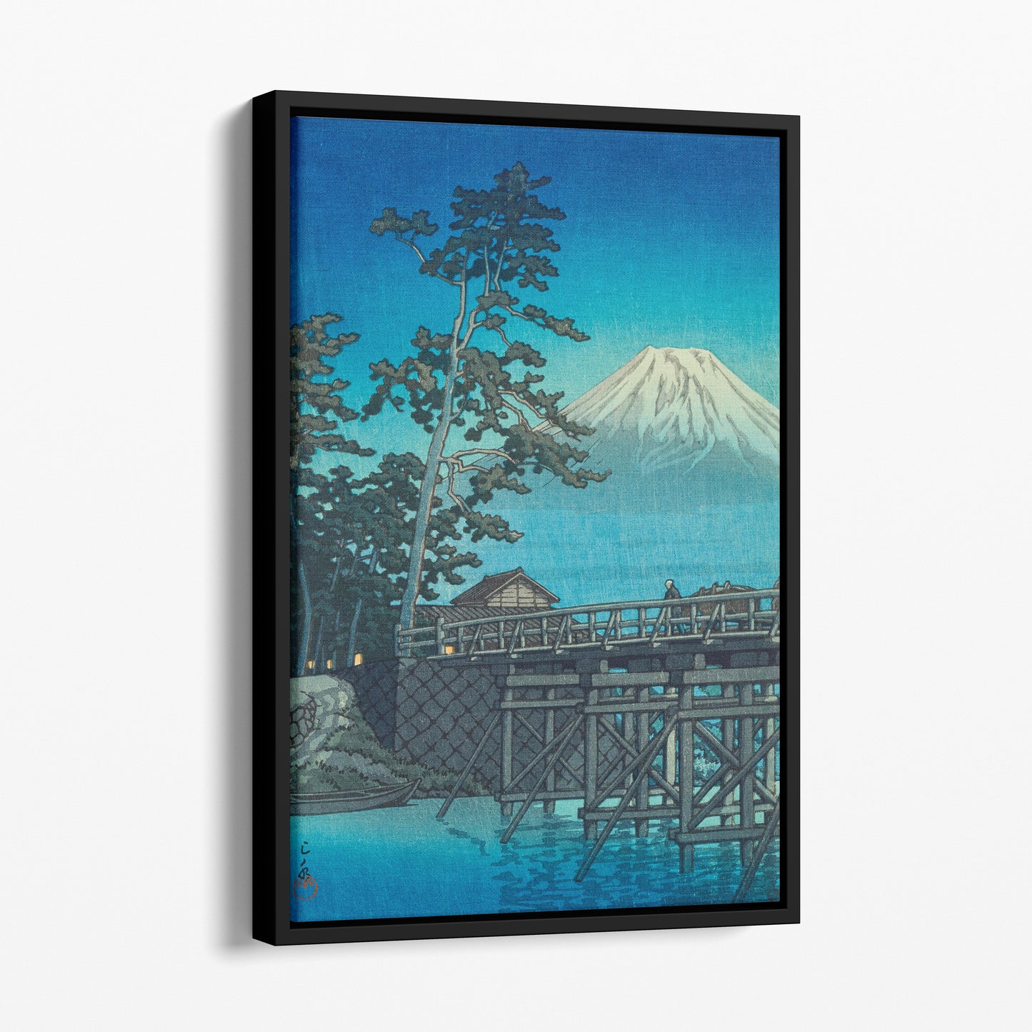 Mt. Fuji in Moonlight, Kawai Bridge (1947) - Kawase Hasui