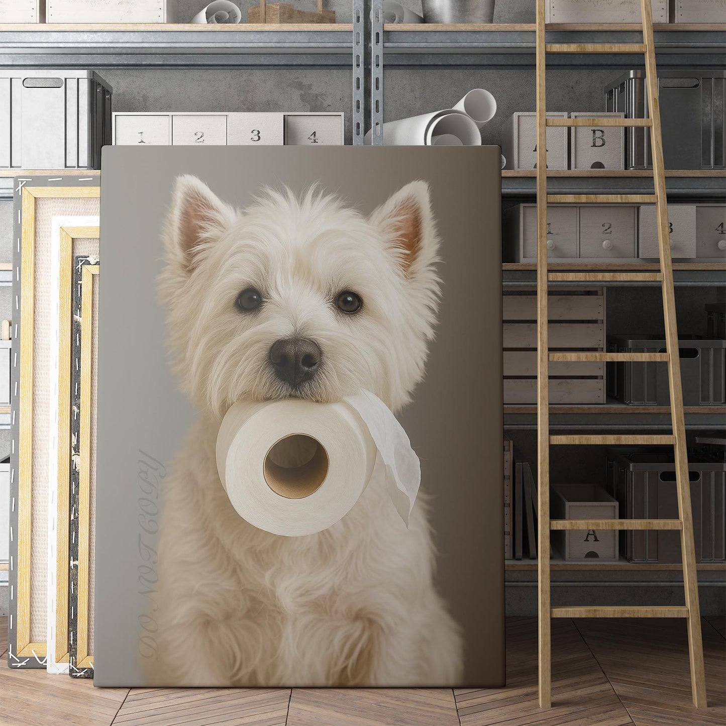 West Highland White Terrier Dog Toilet Paper