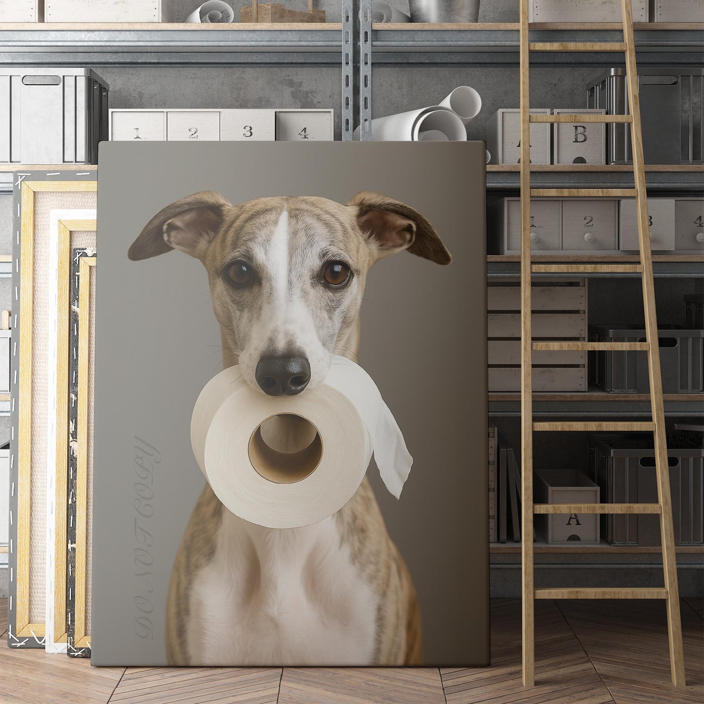 Whippet Dog Toilet Paper