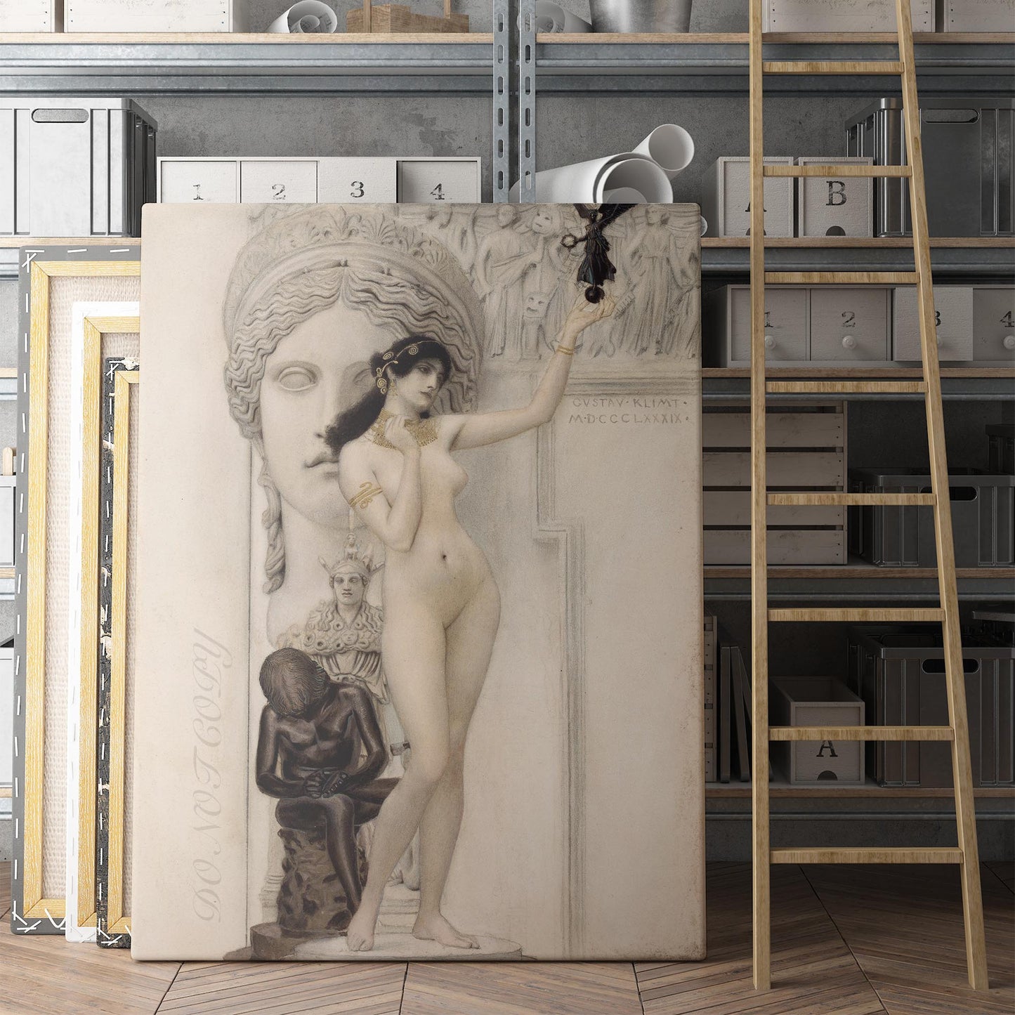 Allegory of Sculpture by Gustav Klimt
