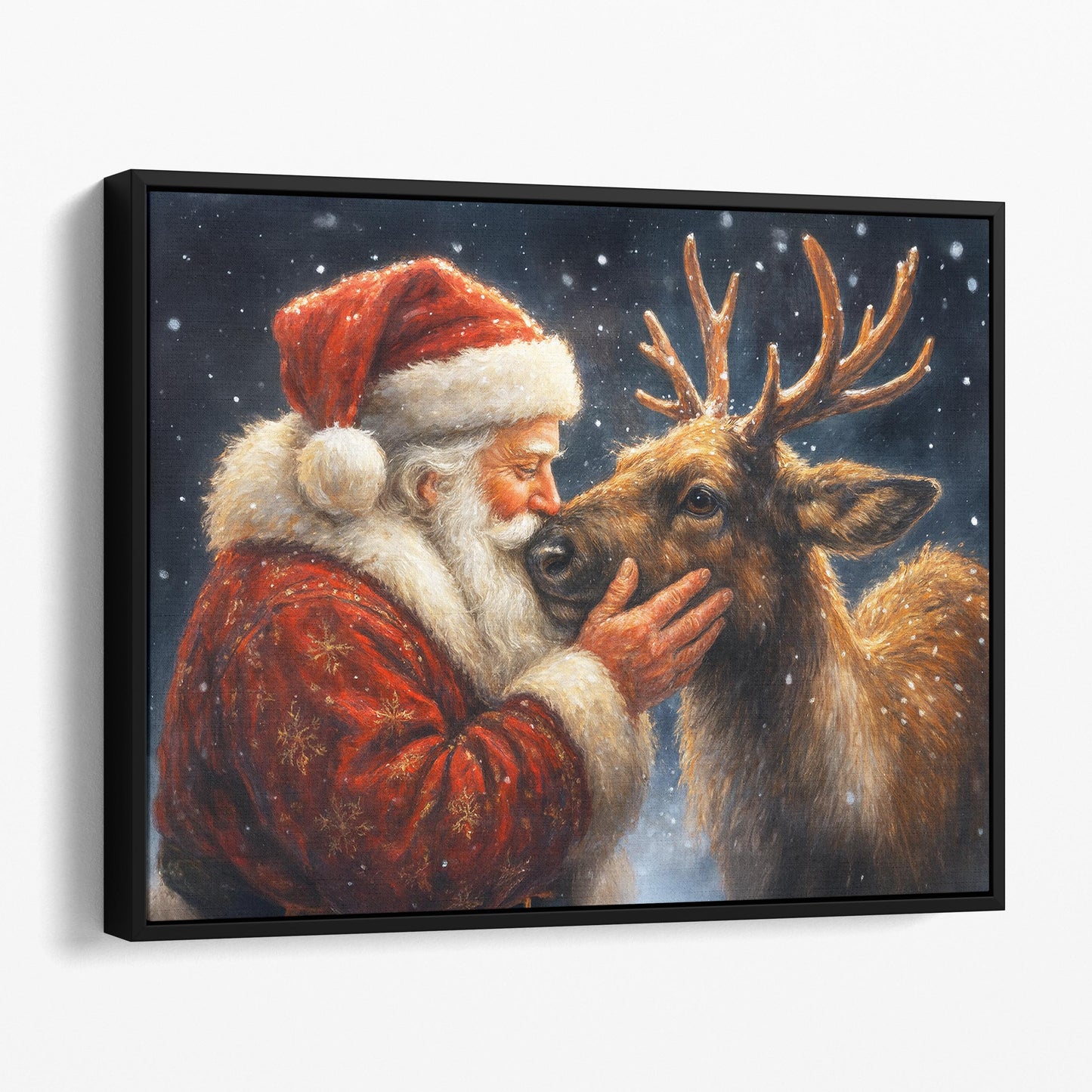 Santa And Reindeer