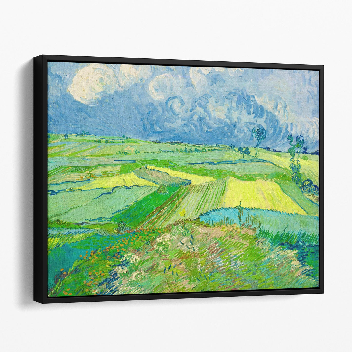 Wheat Fields at Auvers Under Clouded Sky by Van Gogh