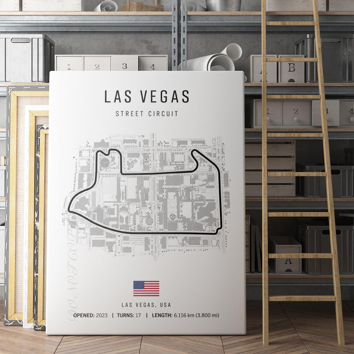 Las Vegas Grand Prix Race Track Map