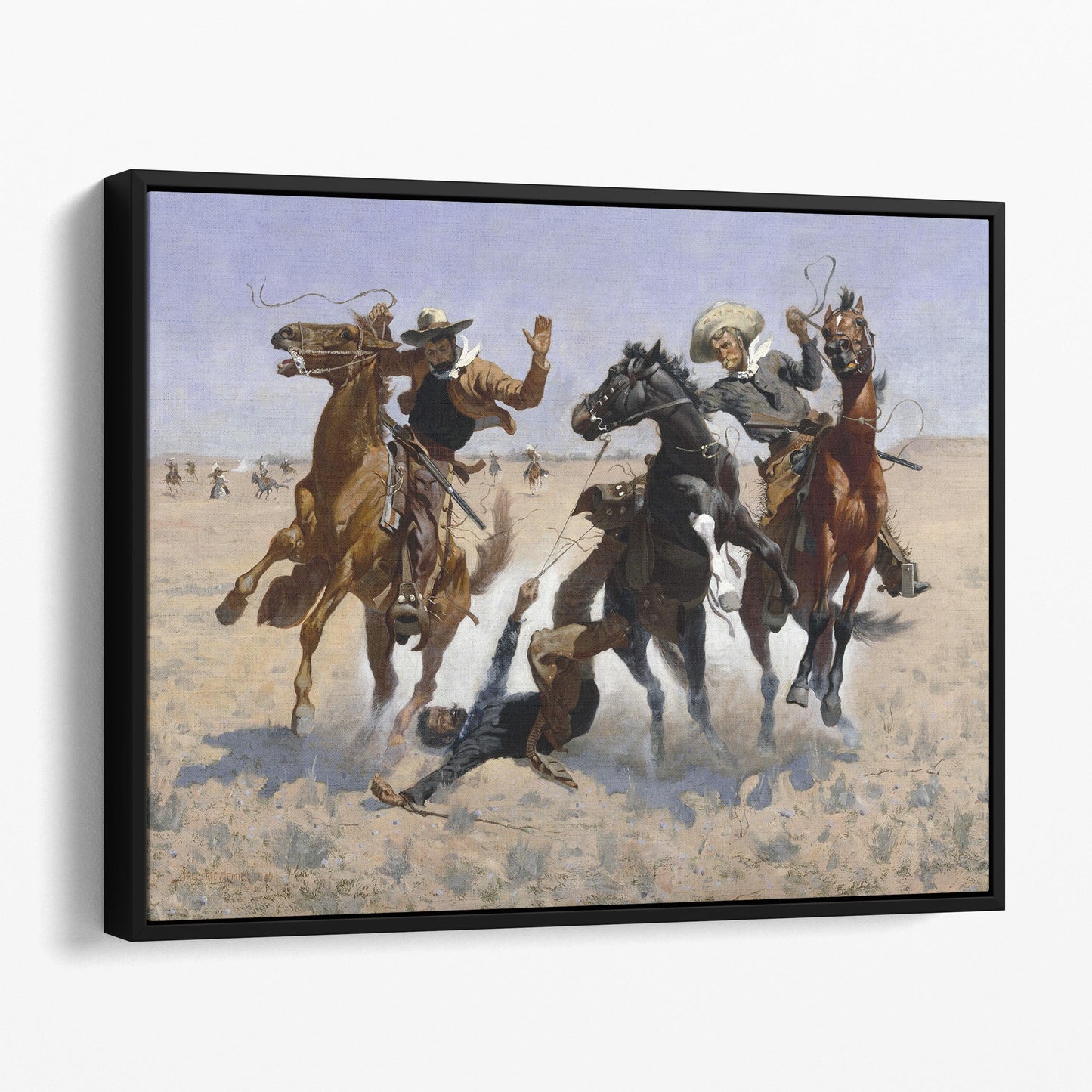 Aiding A Comrade by Frederic Remington