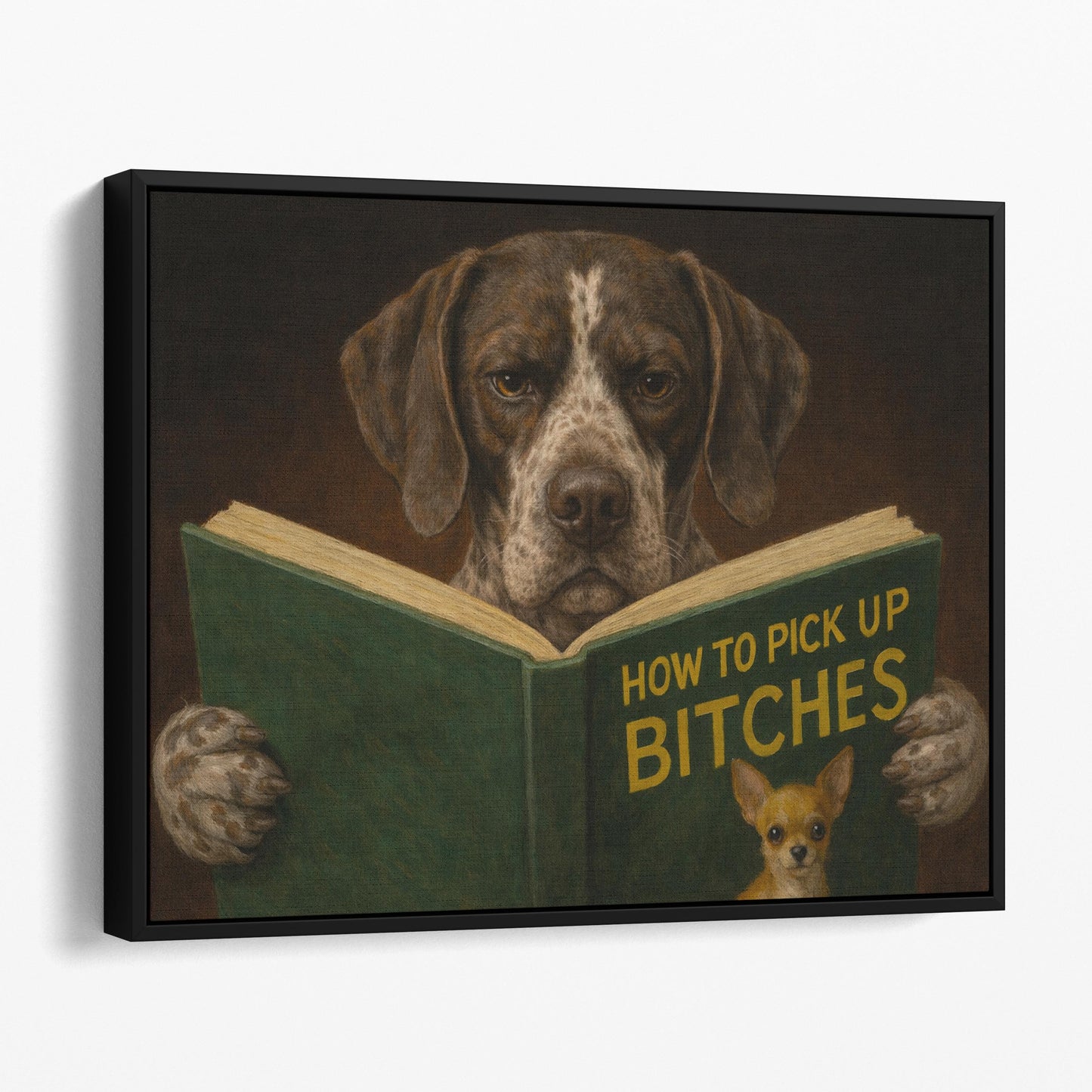 German Shorthaired Pointer Reading Dog Dating Book