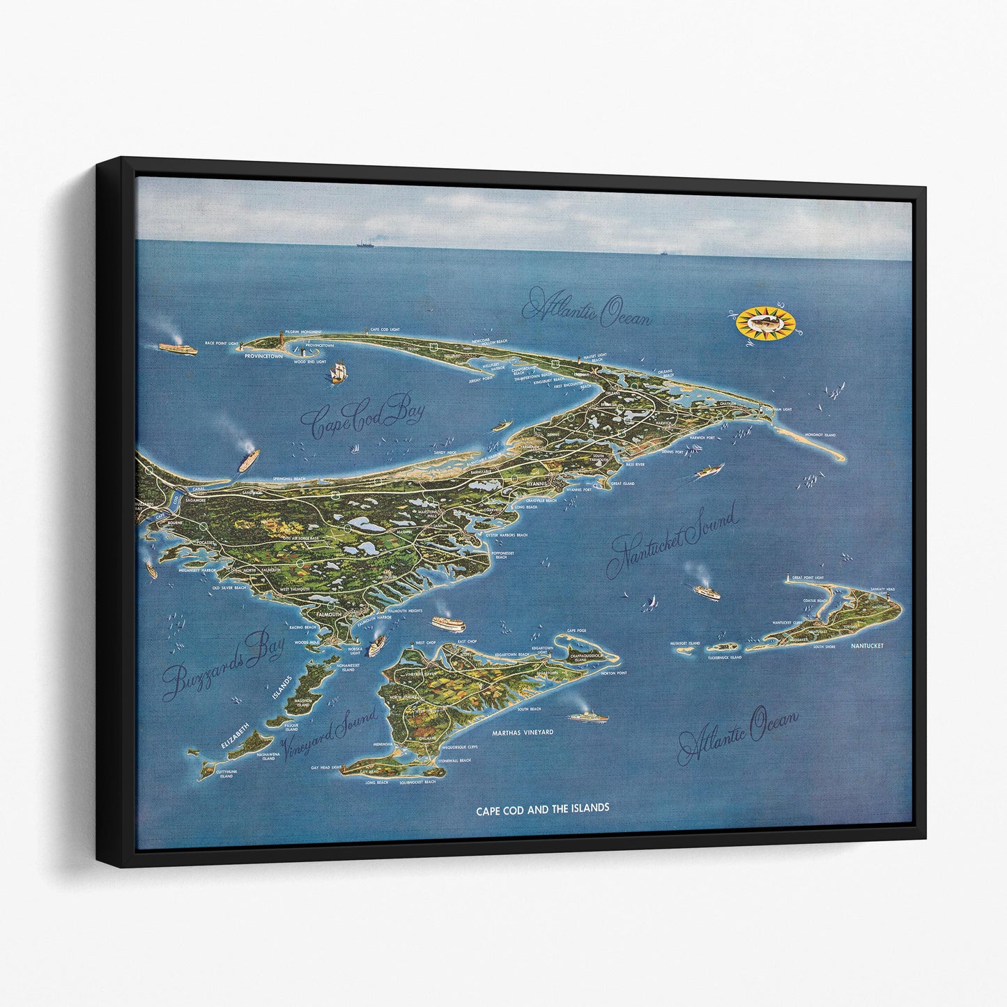 Map of Cape Cod and the Islands