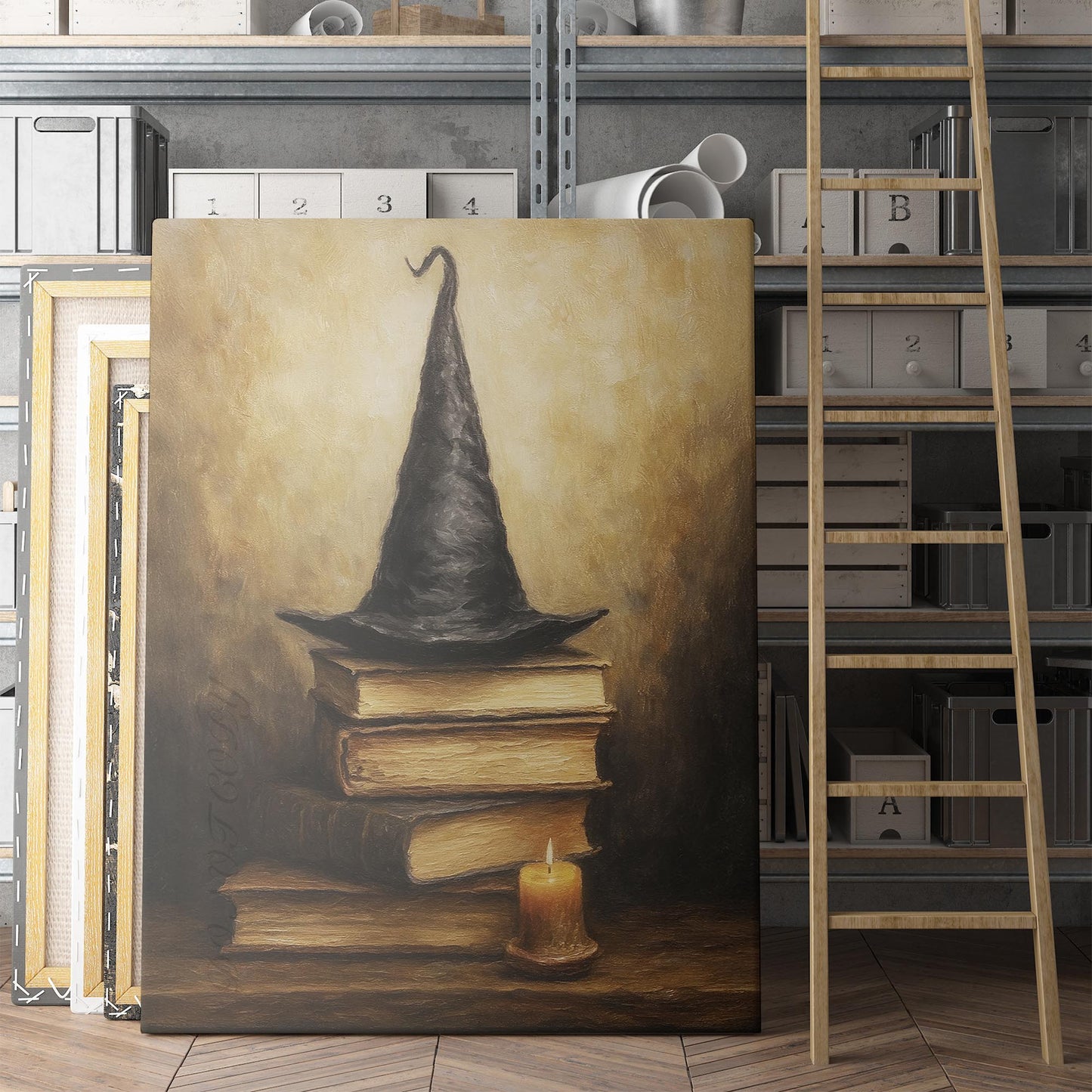 Witch Hat On Books