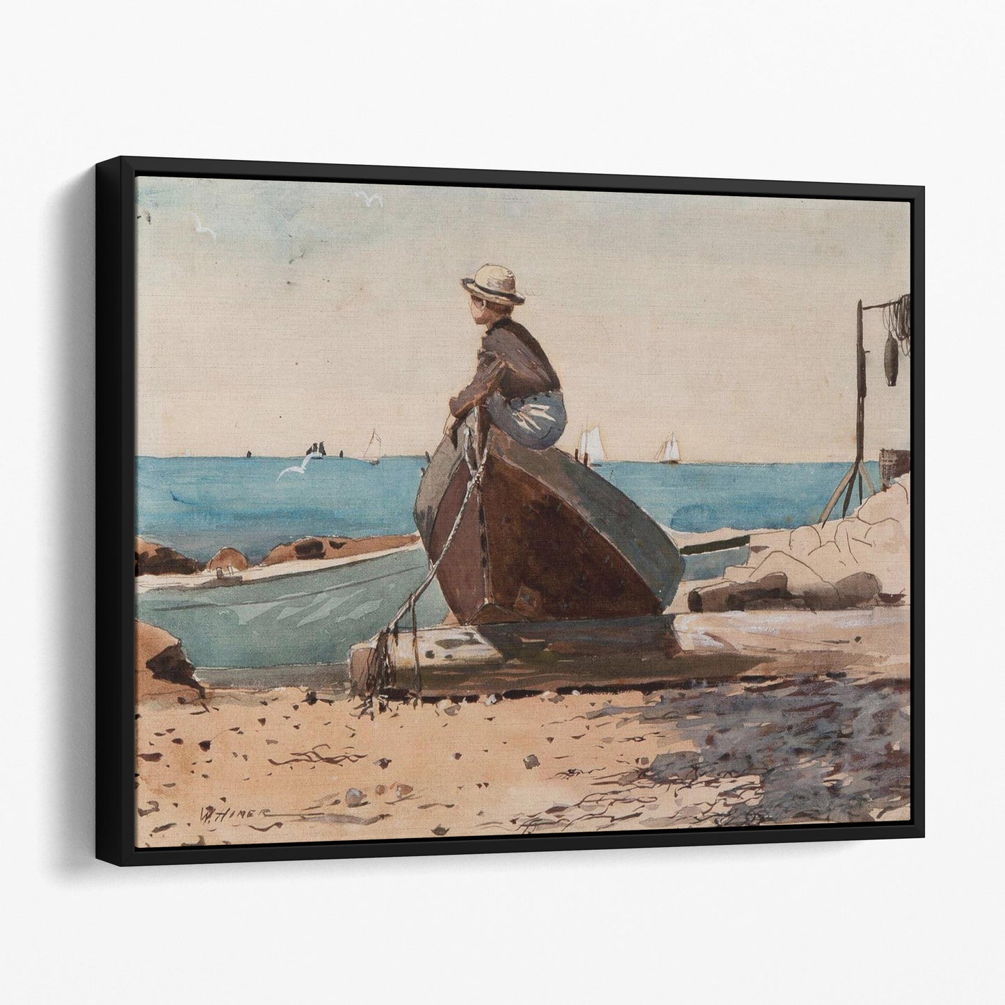 Waiting for Dad by Winslow Homer