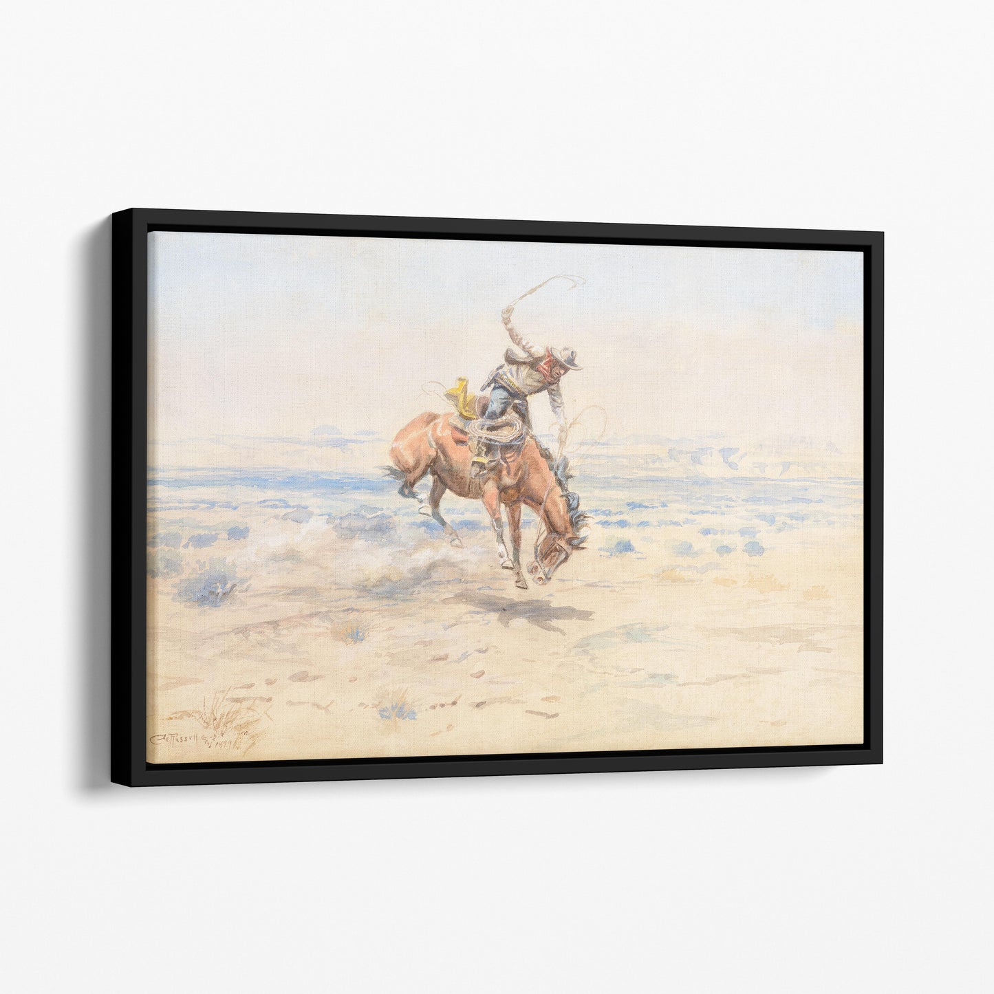 Bucking Bronc (1899) - Charles M Russell