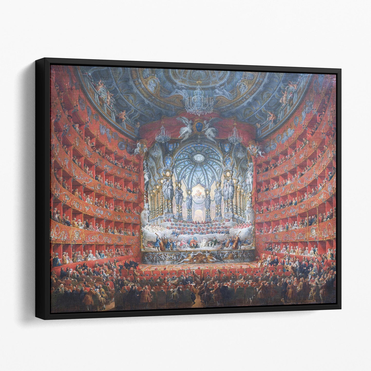 Musical Feast Given by the Cardinal de La Rochefoucauld for the Marriage of the Dauphin - Giovanni Paolo Panini