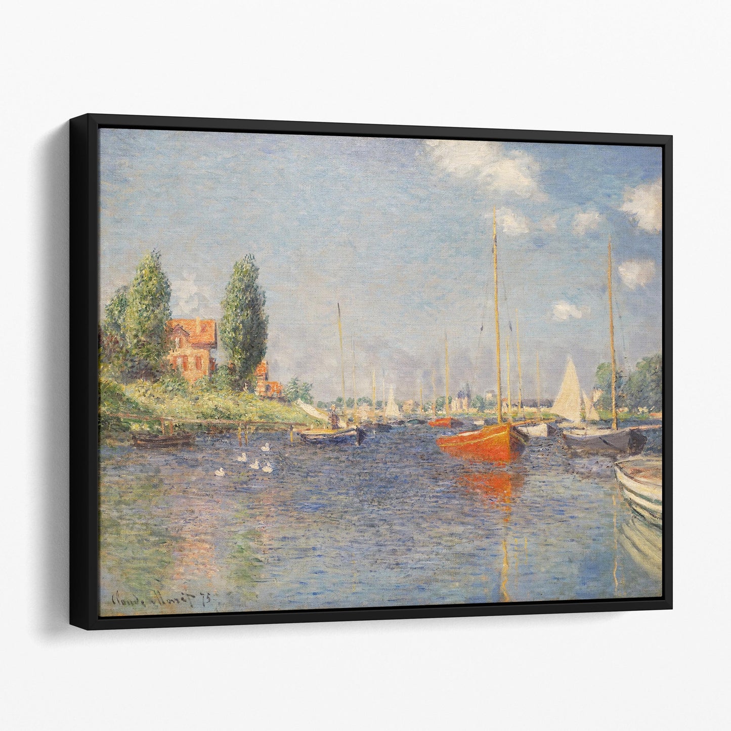 Red Boats, Argenteuil 1875 by Claude Monet