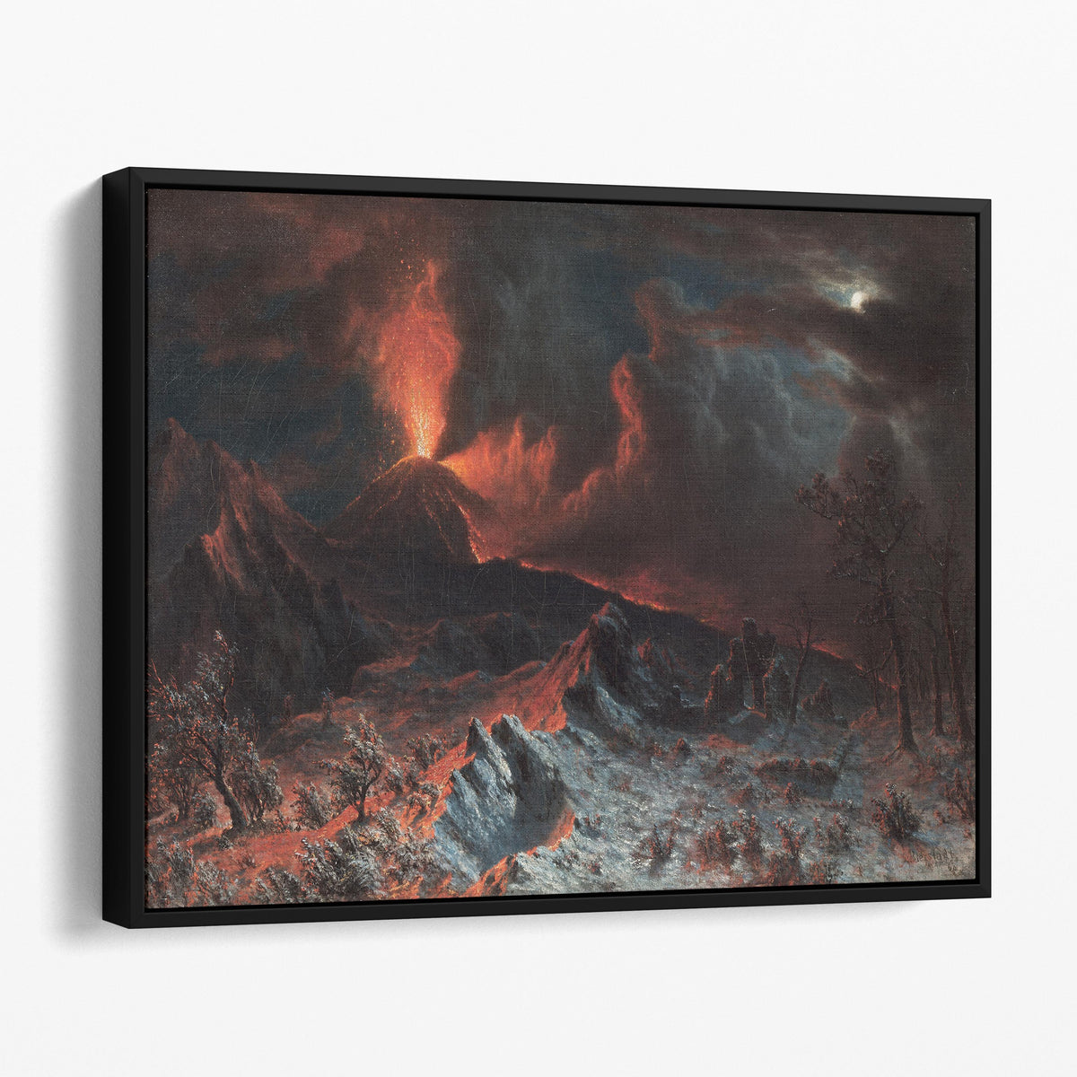 Mount Vesuvius at Midnight by Albert Bierstadt