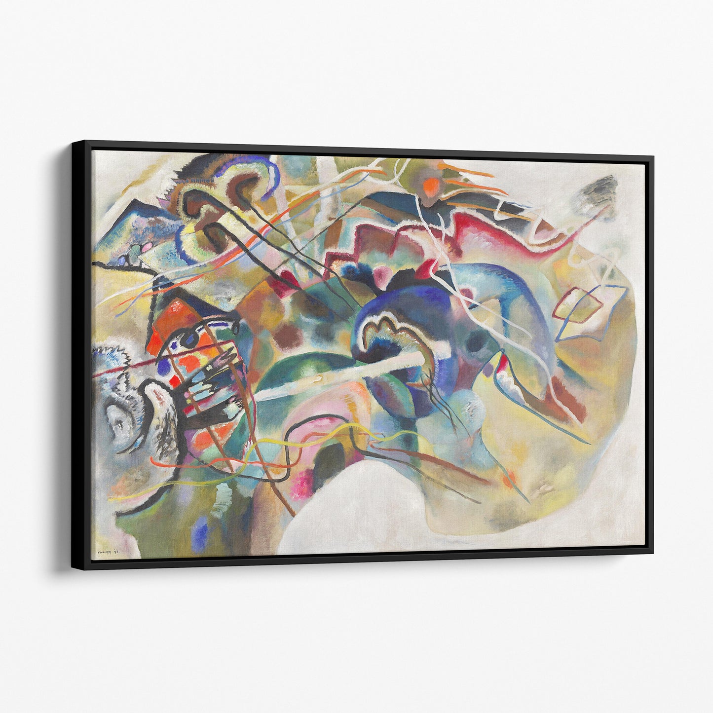 Painting with White Border by Kandinsky