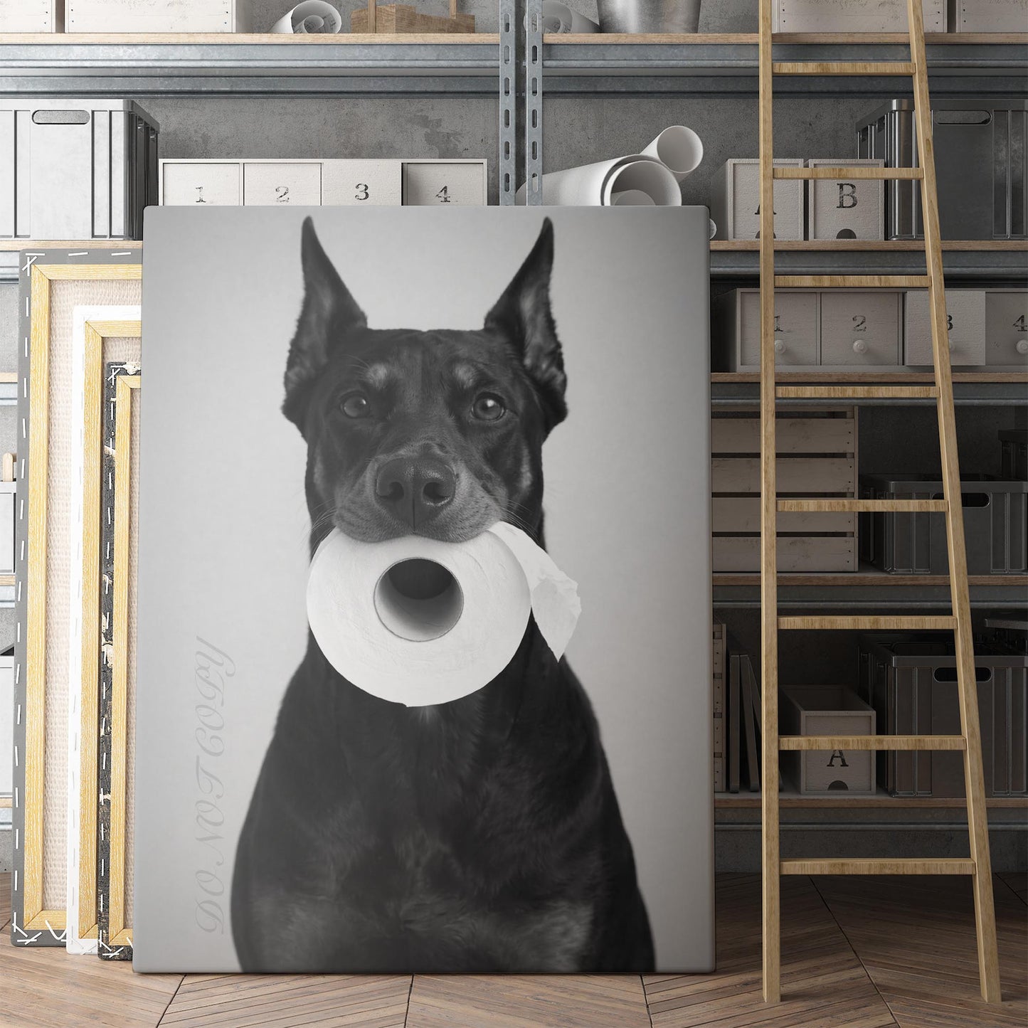 Doberman Pinscher Dog Toilet Paper