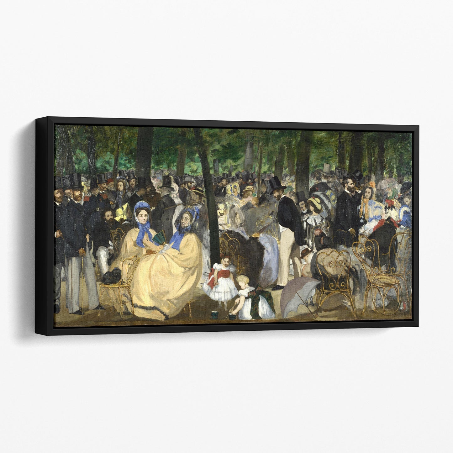 Music in the Tuileries (1862) by by Édouard Manet