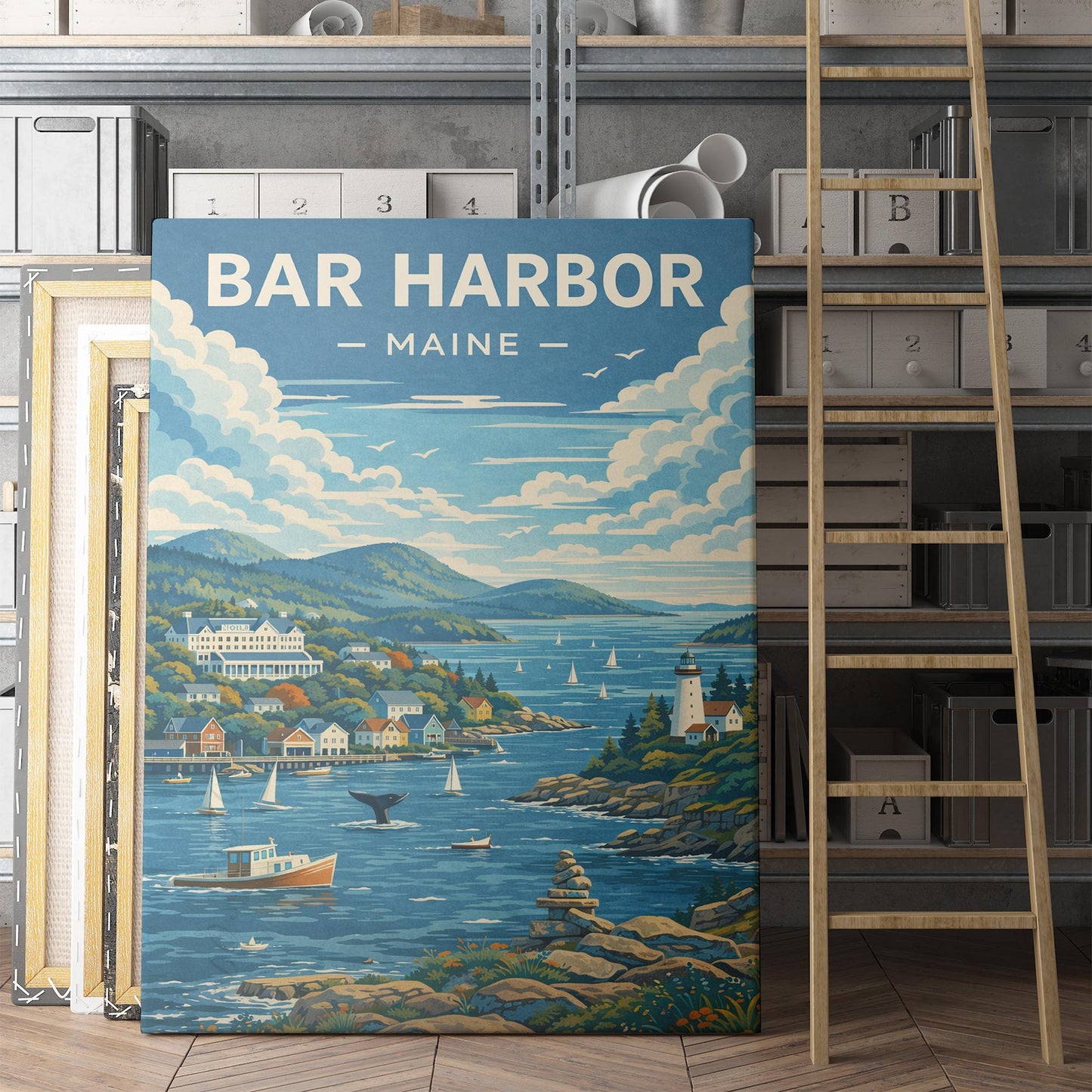 Bar Harbor Maine Travel Poster