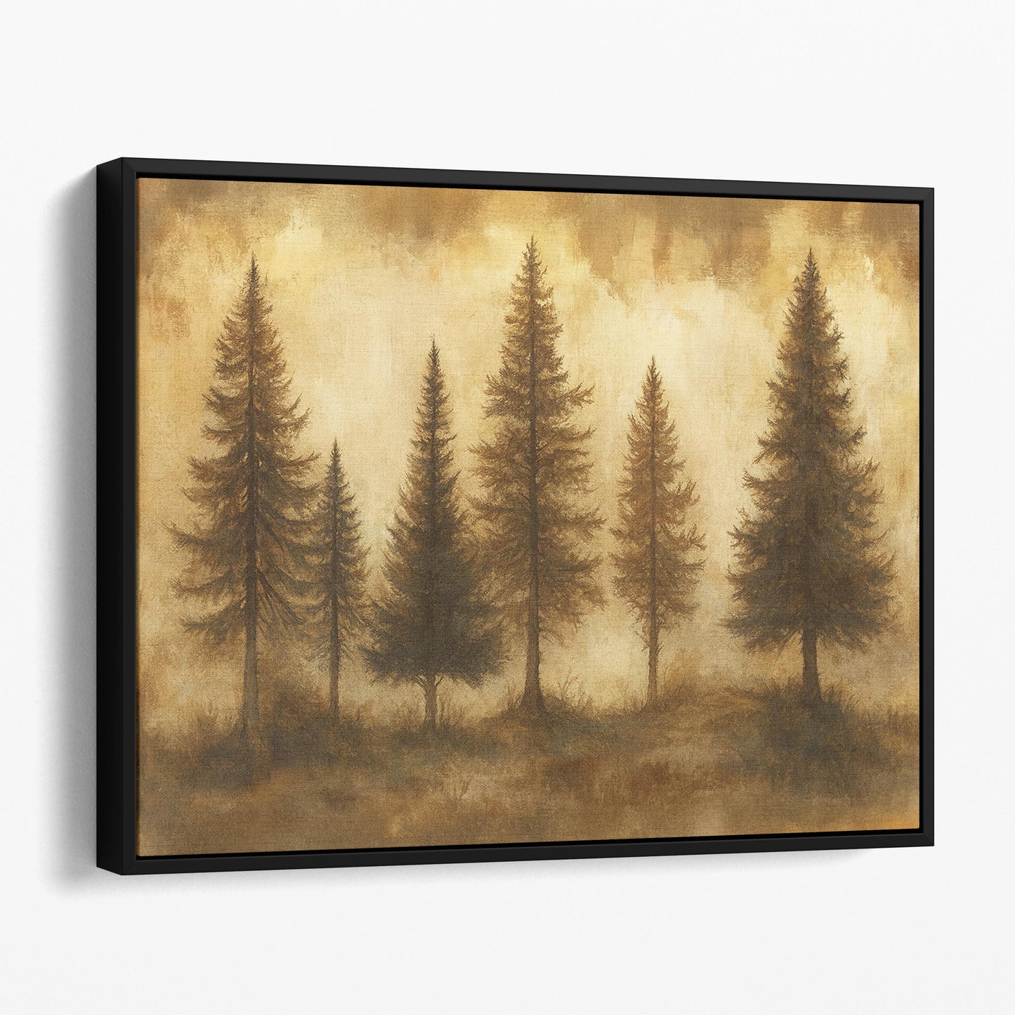 Rustic Pine Tree Forest