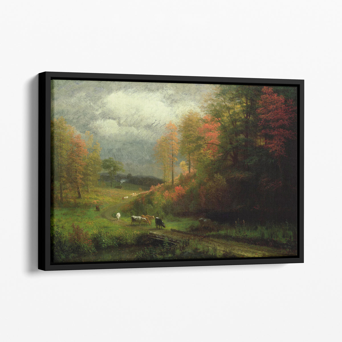 Rainy Day in Autumn, Massachusetts (1857) - Albert Bierstadt