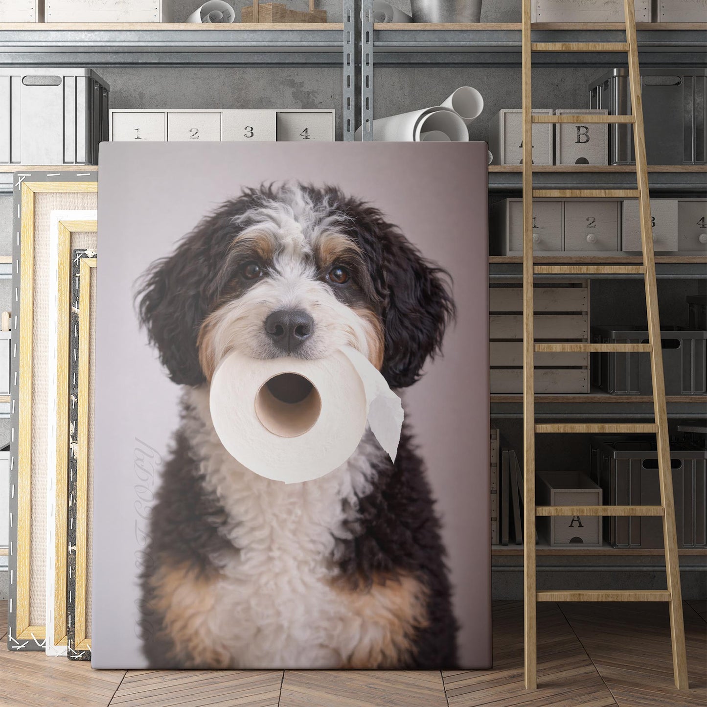 Bernedoodle Dog Toilet Paper