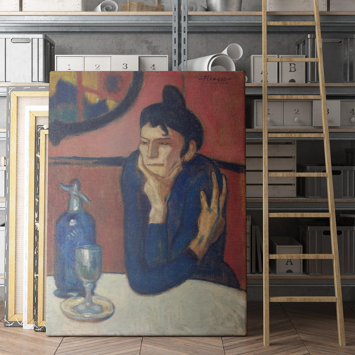 Femme Cafe - Absinthe Drinker 1901 by Pablo Picasso