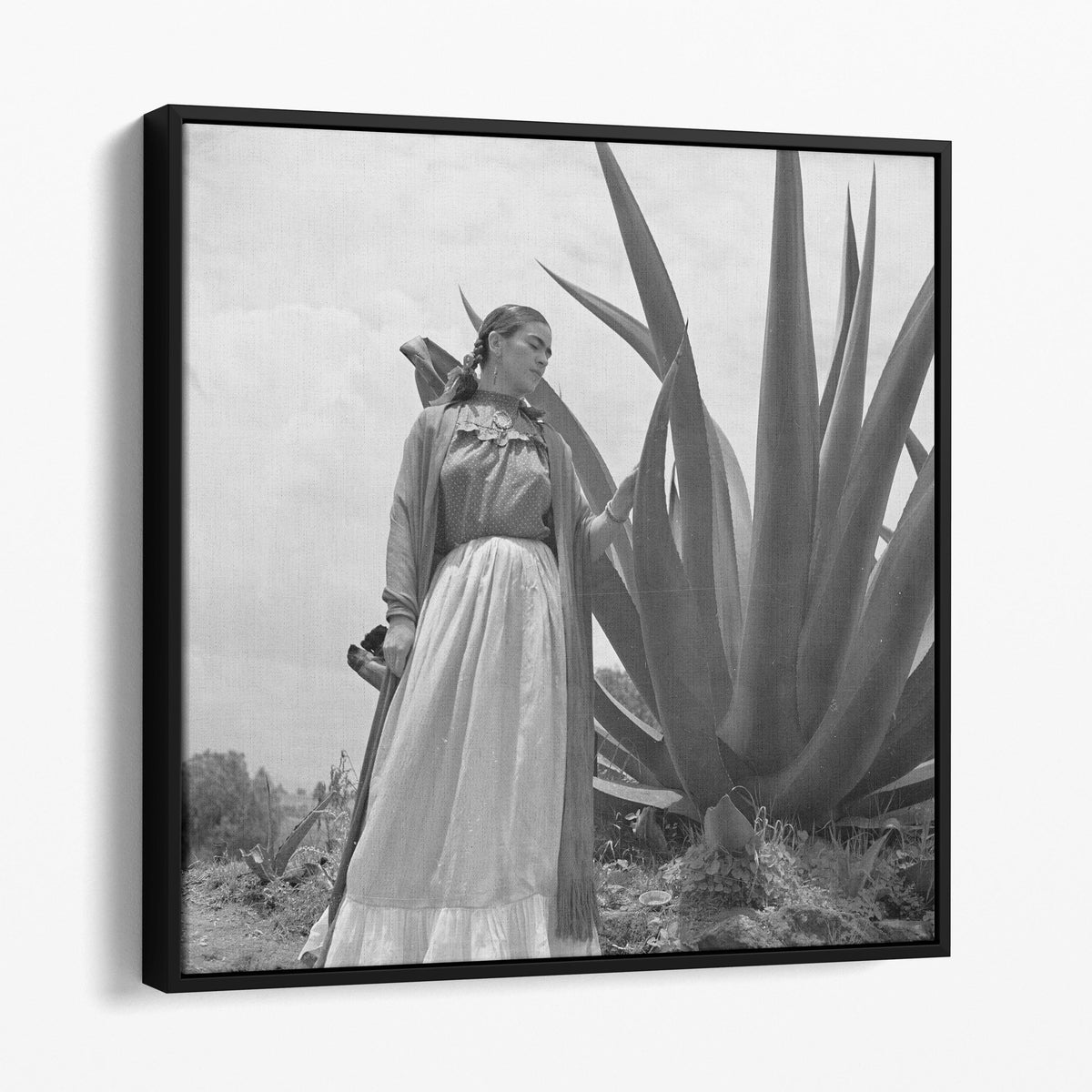 Frida Kahlo with Agave Plant