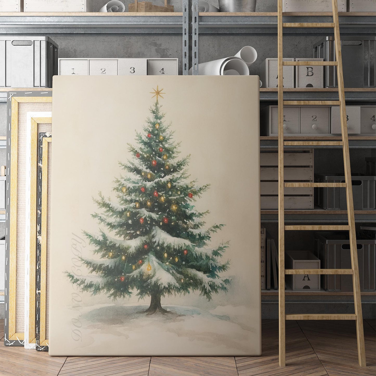 Snowy Christmas Tree