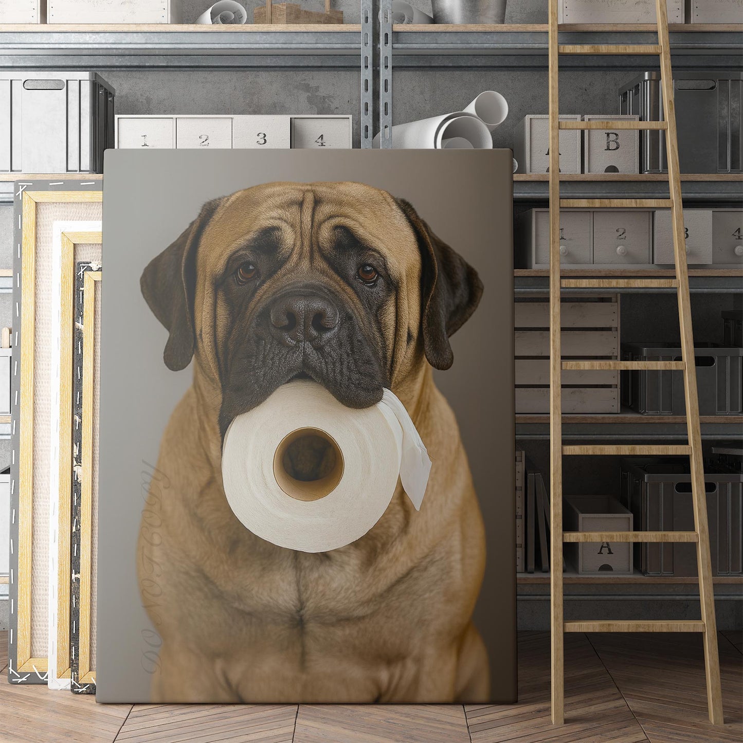Mastiff Dog Toilet Paper