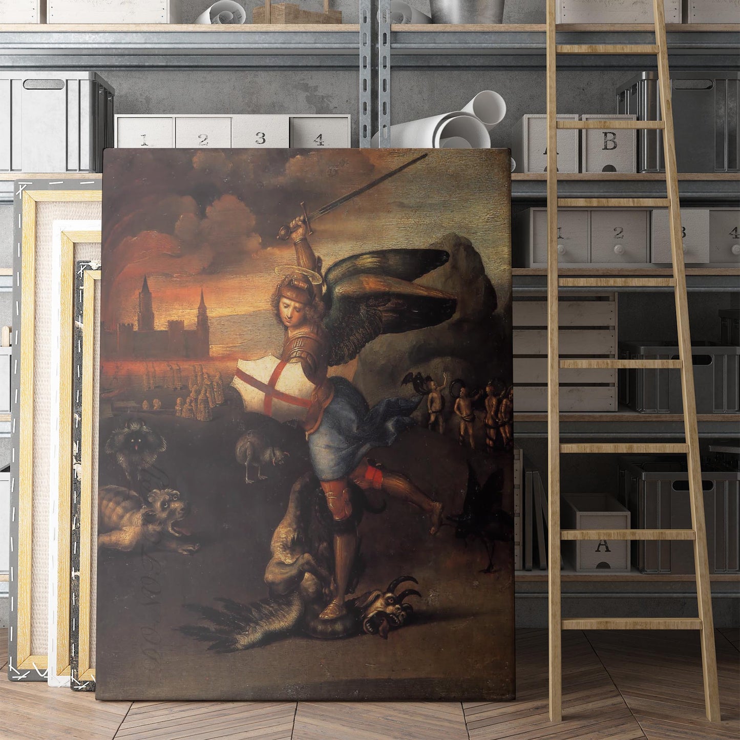 Saint Michael Vanquishing The Dragon, 1505 - Raphael