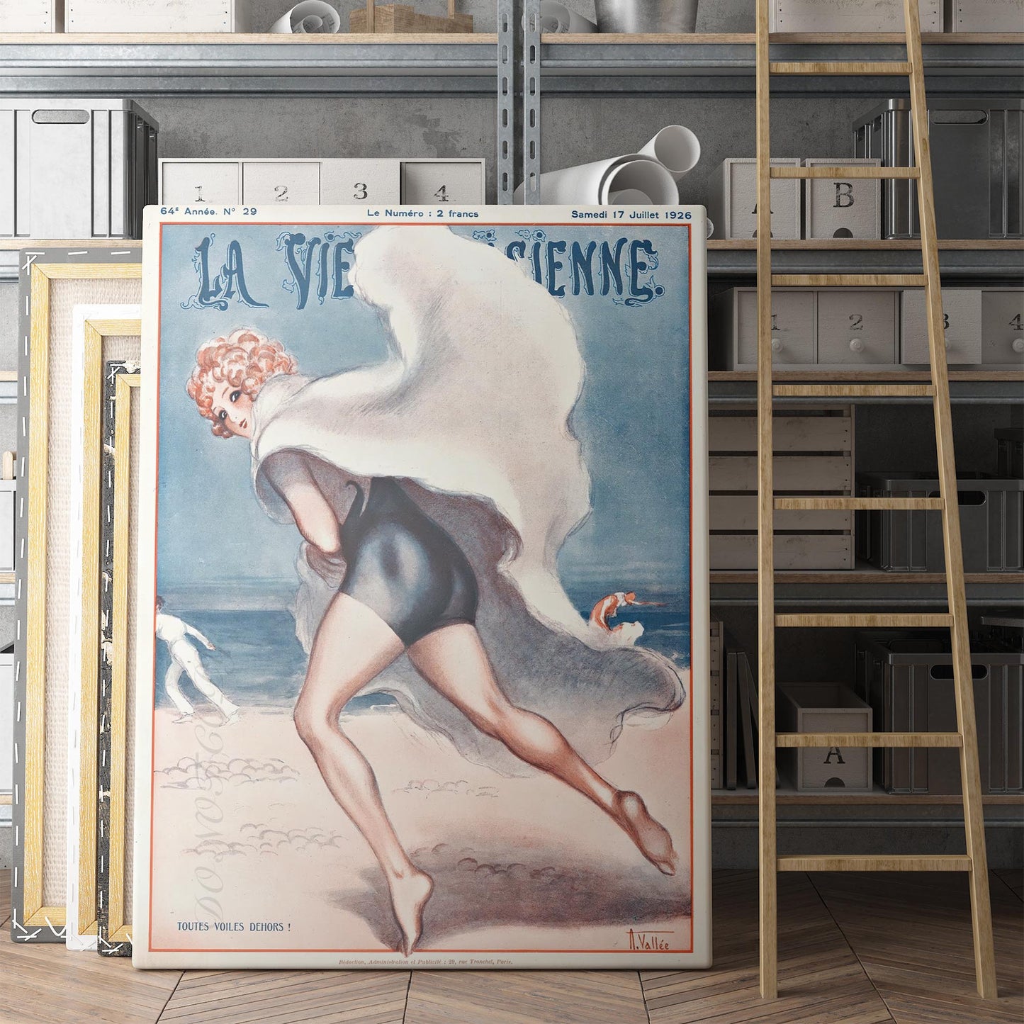La Vie Parisienne - Under Full Sail by Armand Vallee 1926