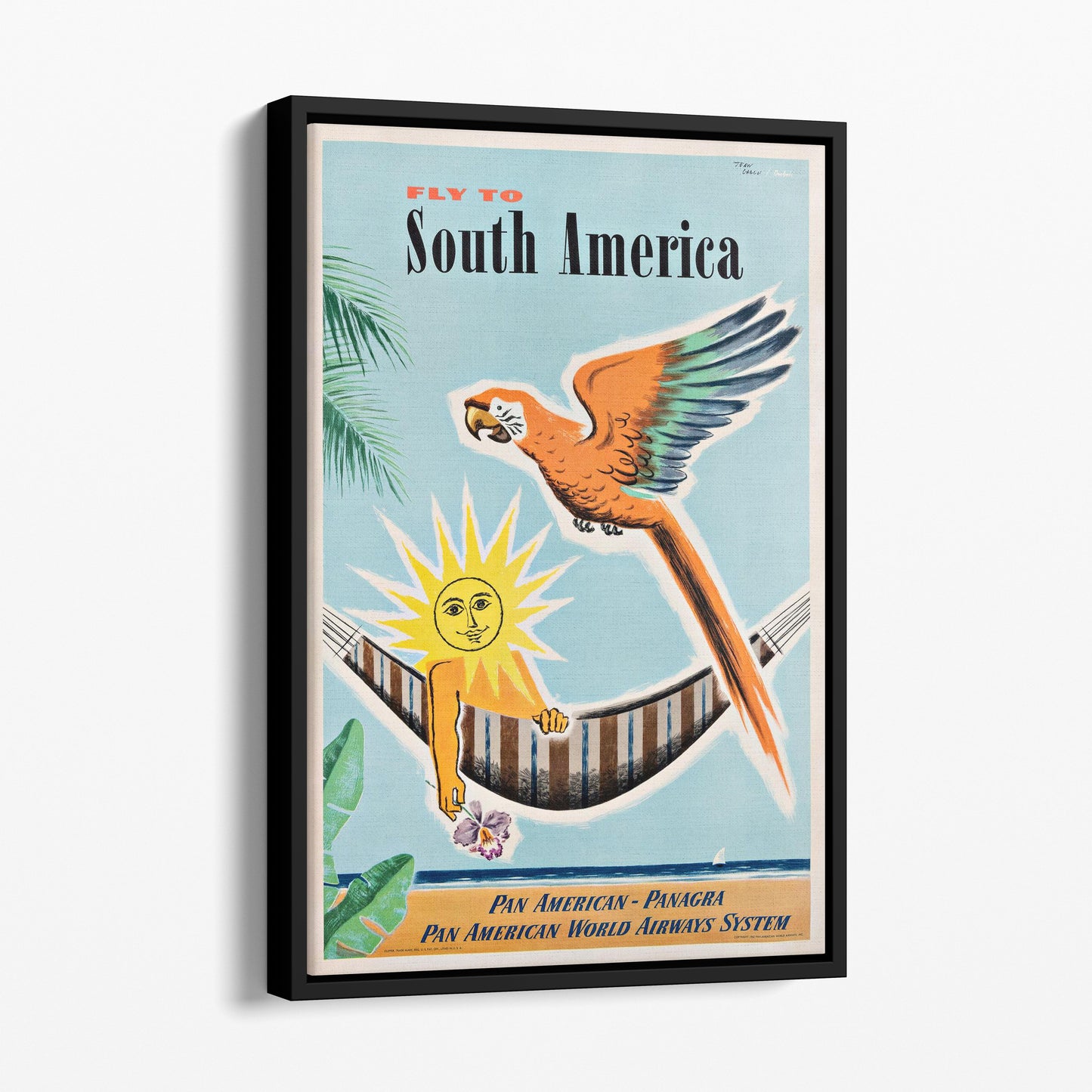Fly to South America - Pan American Airways Poster