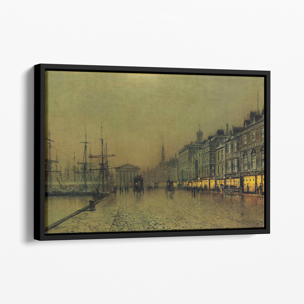 Greenock Dockside by Night (1892) - John Atkinson Grimshaw