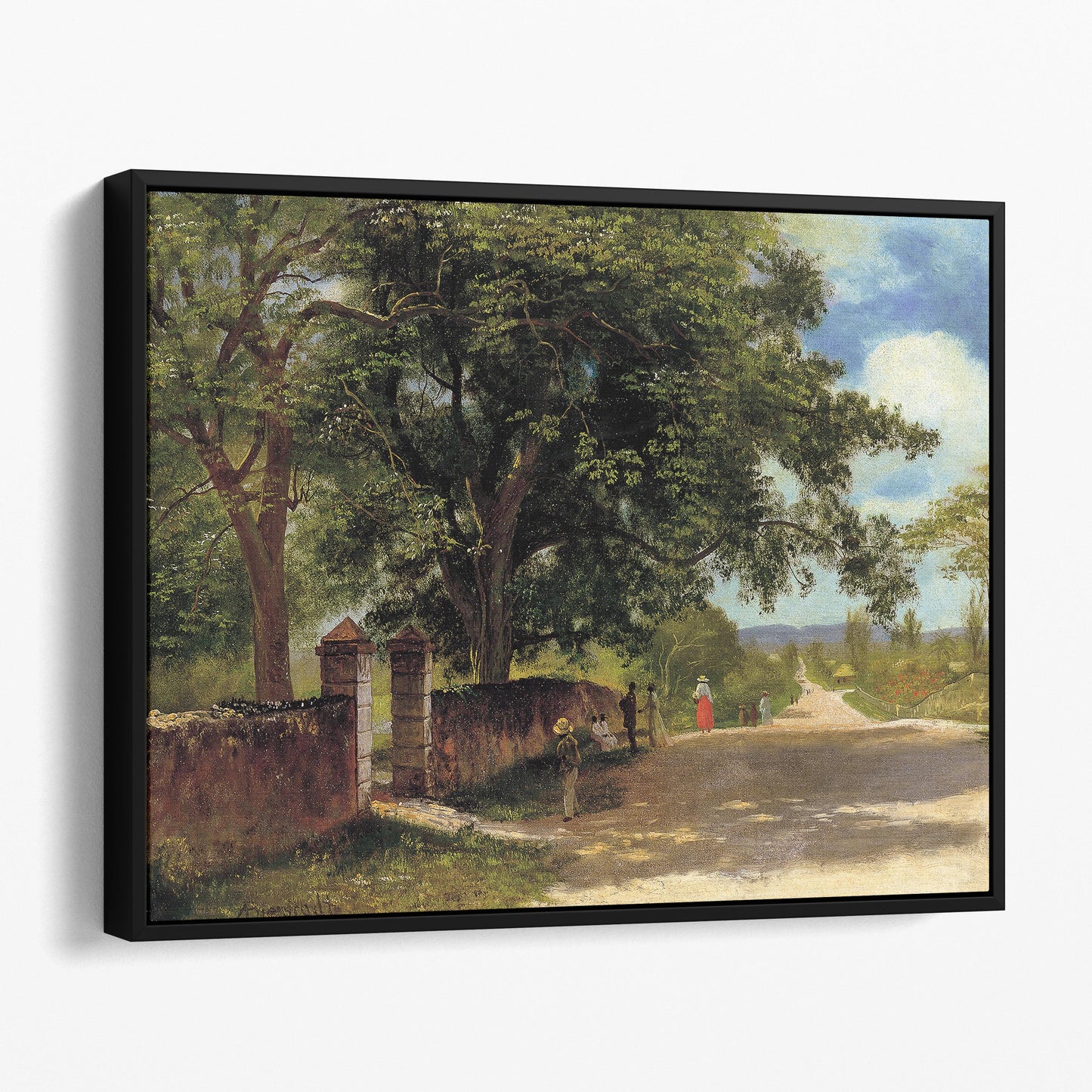 Street in Nassau by Albert Bierstadt