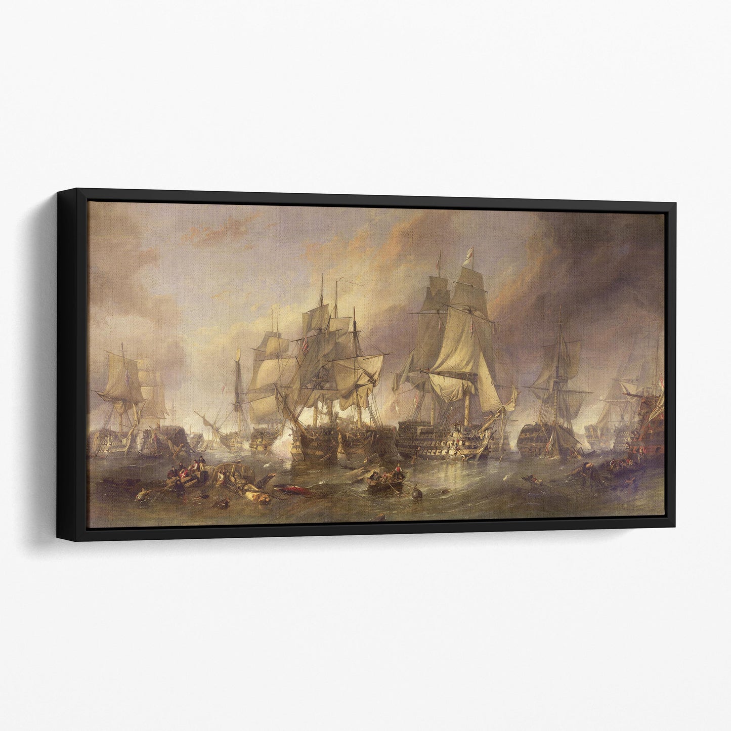 The Battle of Trafalgar by William Clarkson Stanfield