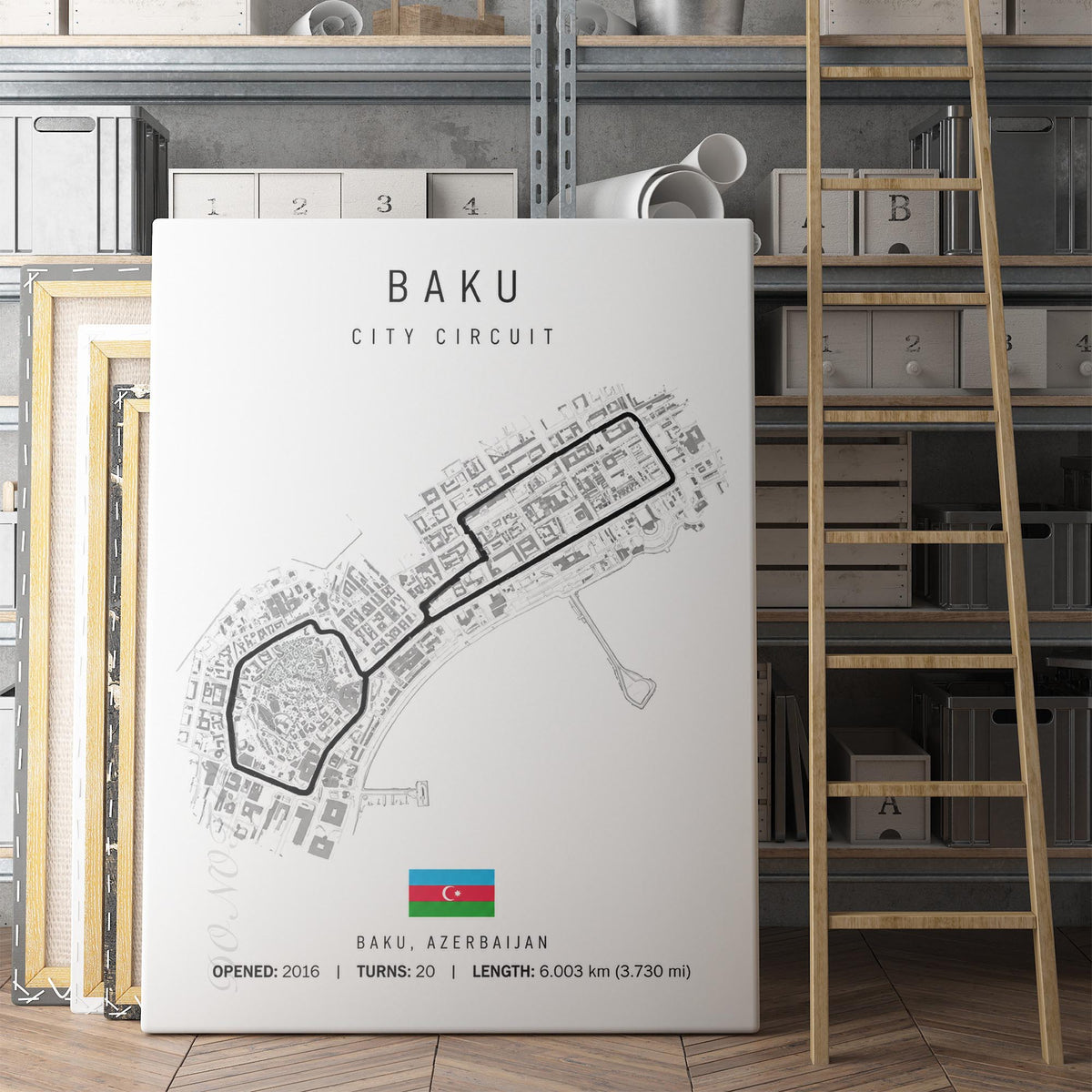 Baku Azerbaijan Grand Prix Race Track Map