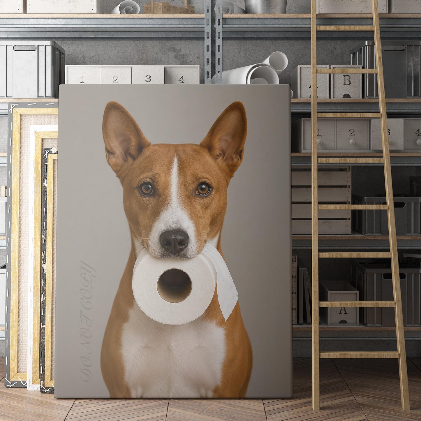 Basenji Dog Toilet Paper