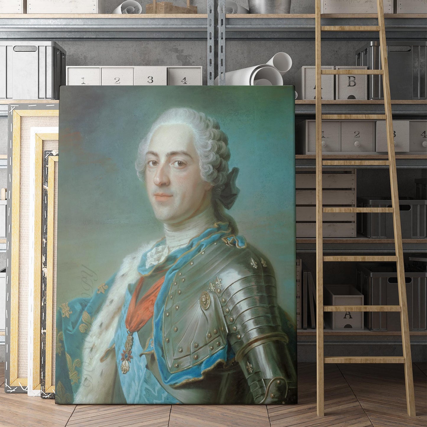 Portrait of King Louis XV, 1748 by Maurice Quentin de La Tour
