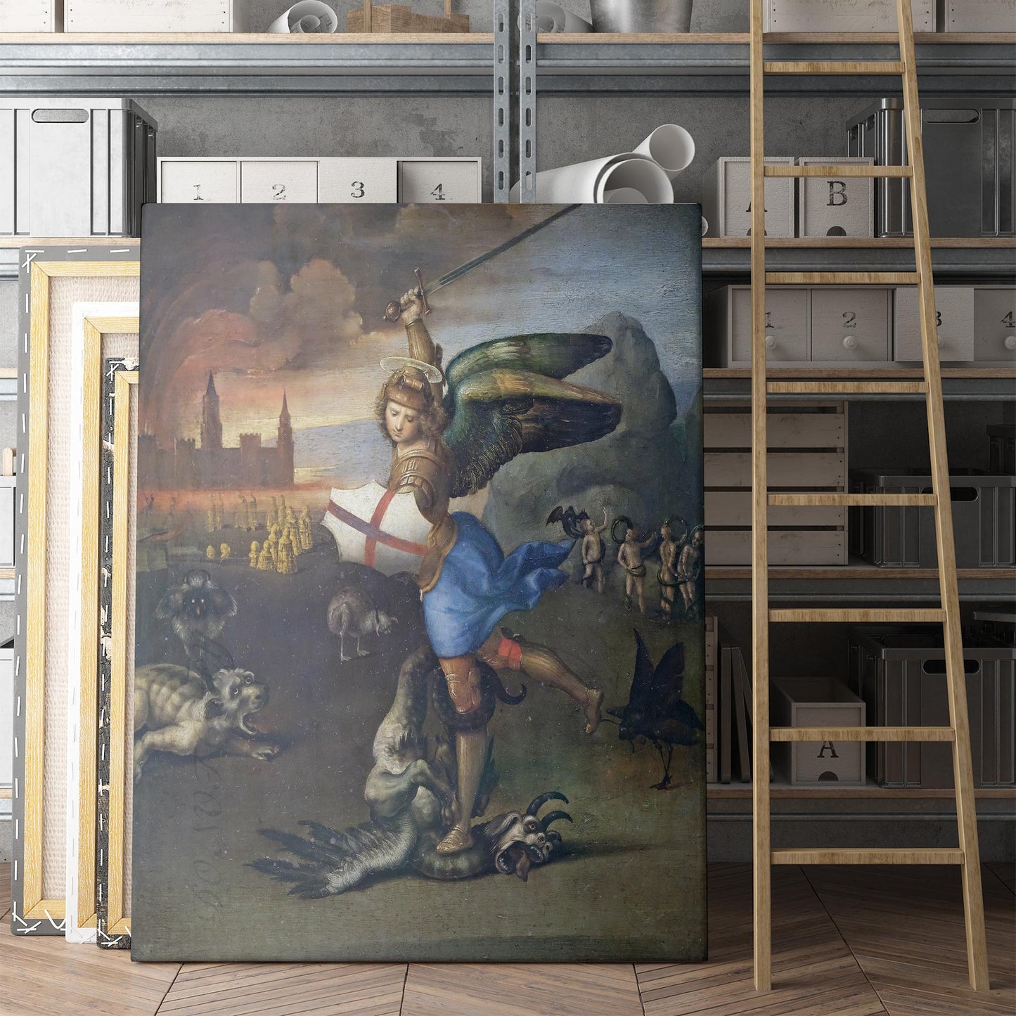 Saint Michael Vanquishing Satan - Raphael