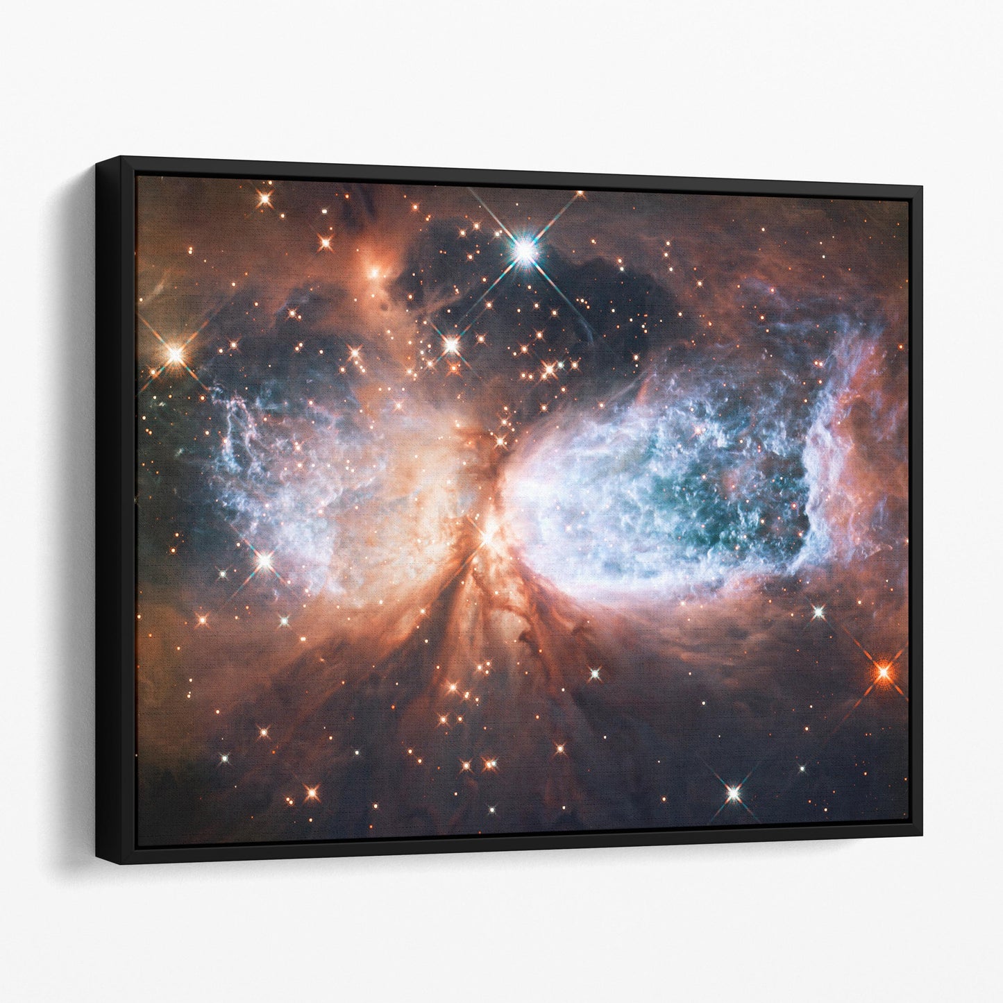 Celestial Snow Angel S106 Nebula (NASA Hubble Space Telescope)