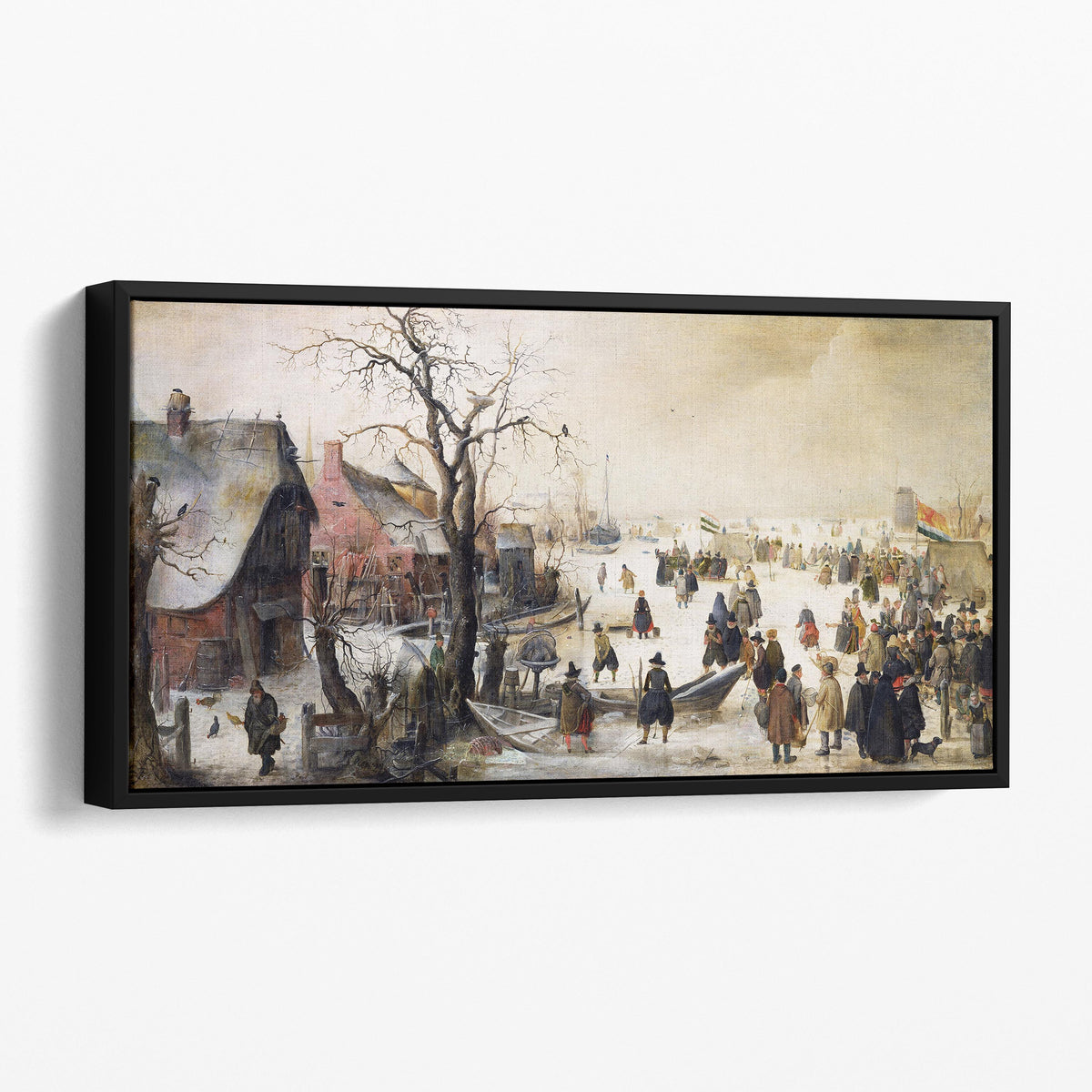 Winter Scene on a Canal - Hendrik Avercamp