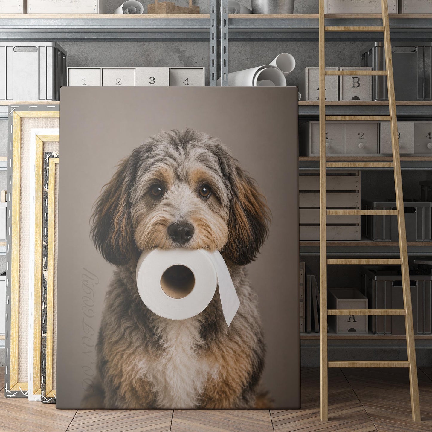 Aussie Doodle Dog Toilet Paper