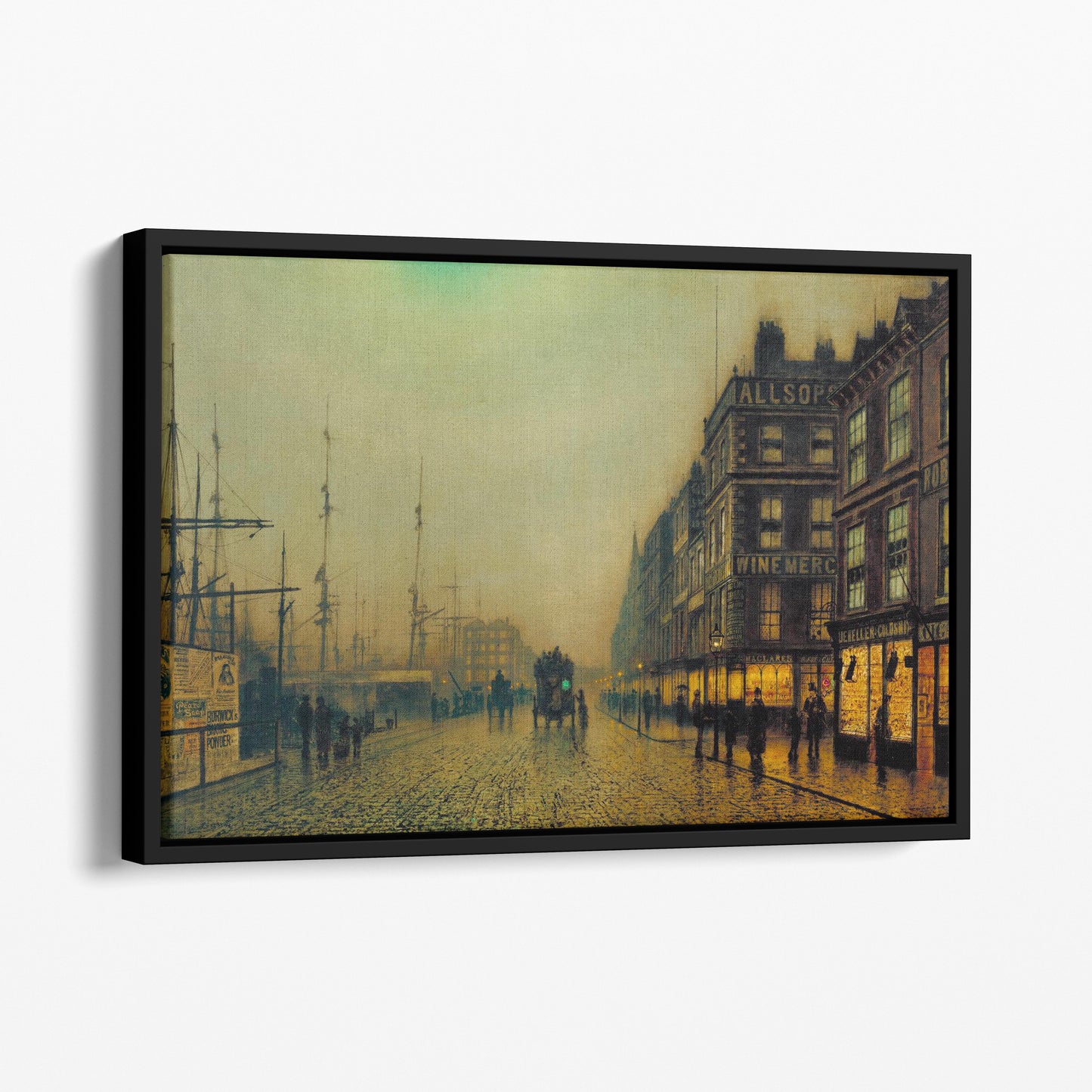 Liverpool Quay by Moonlight (1887) - John Atkinson Grimshaw