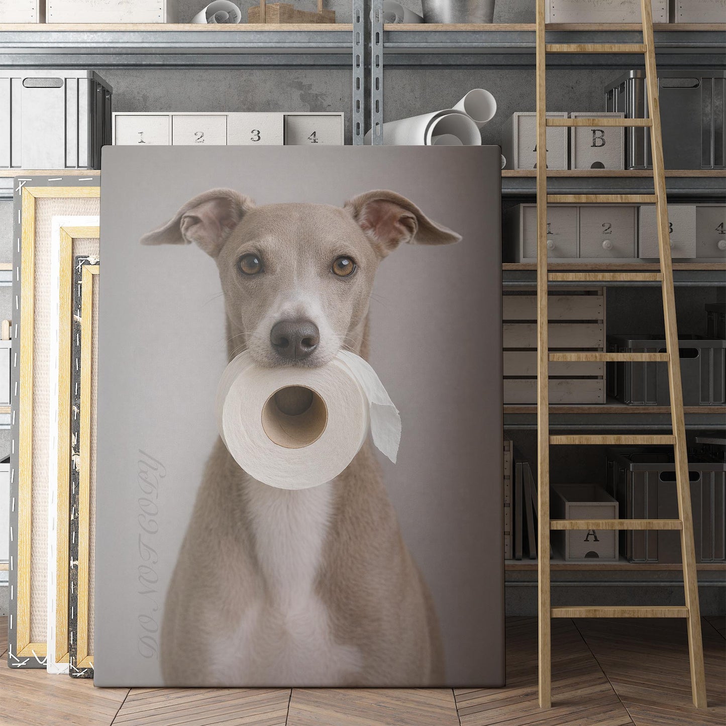 Italian Greyhound Dog Toilet Paper