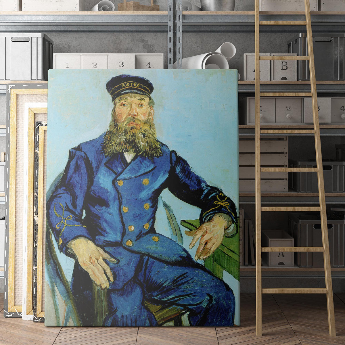 Postman Joseph Roulin, 1888 - Vincent Van Gogh