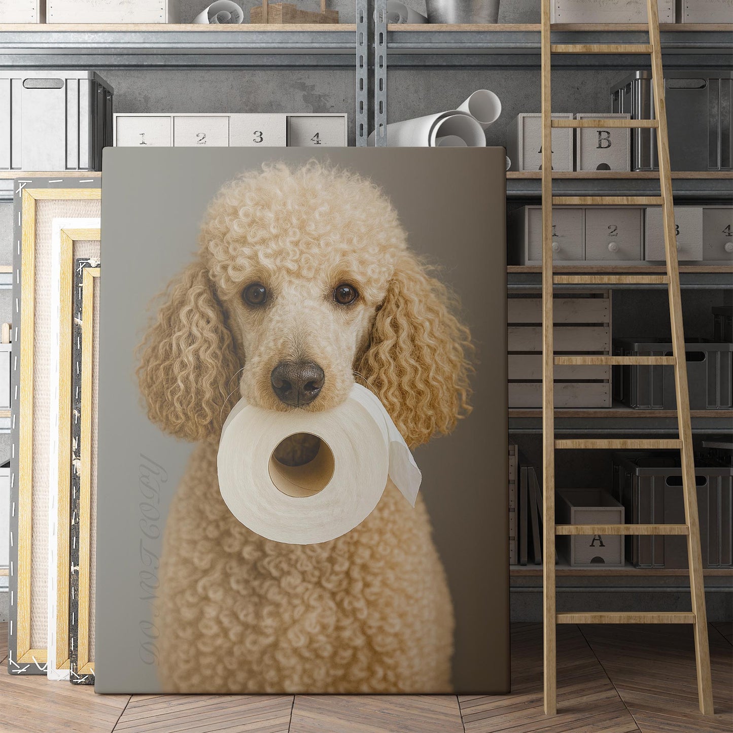 Poodle Dog Toilet Paper