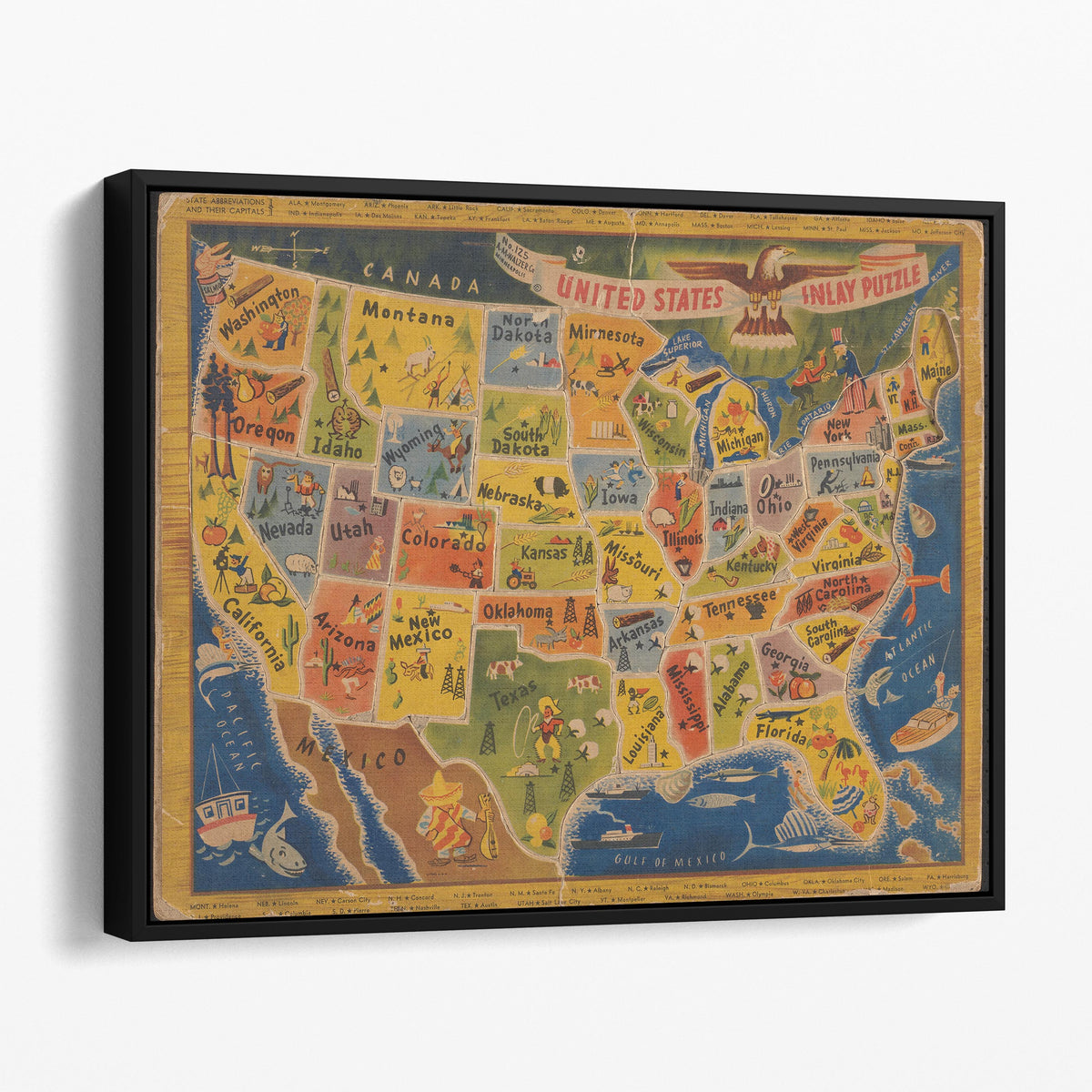 United States Puzzle Map