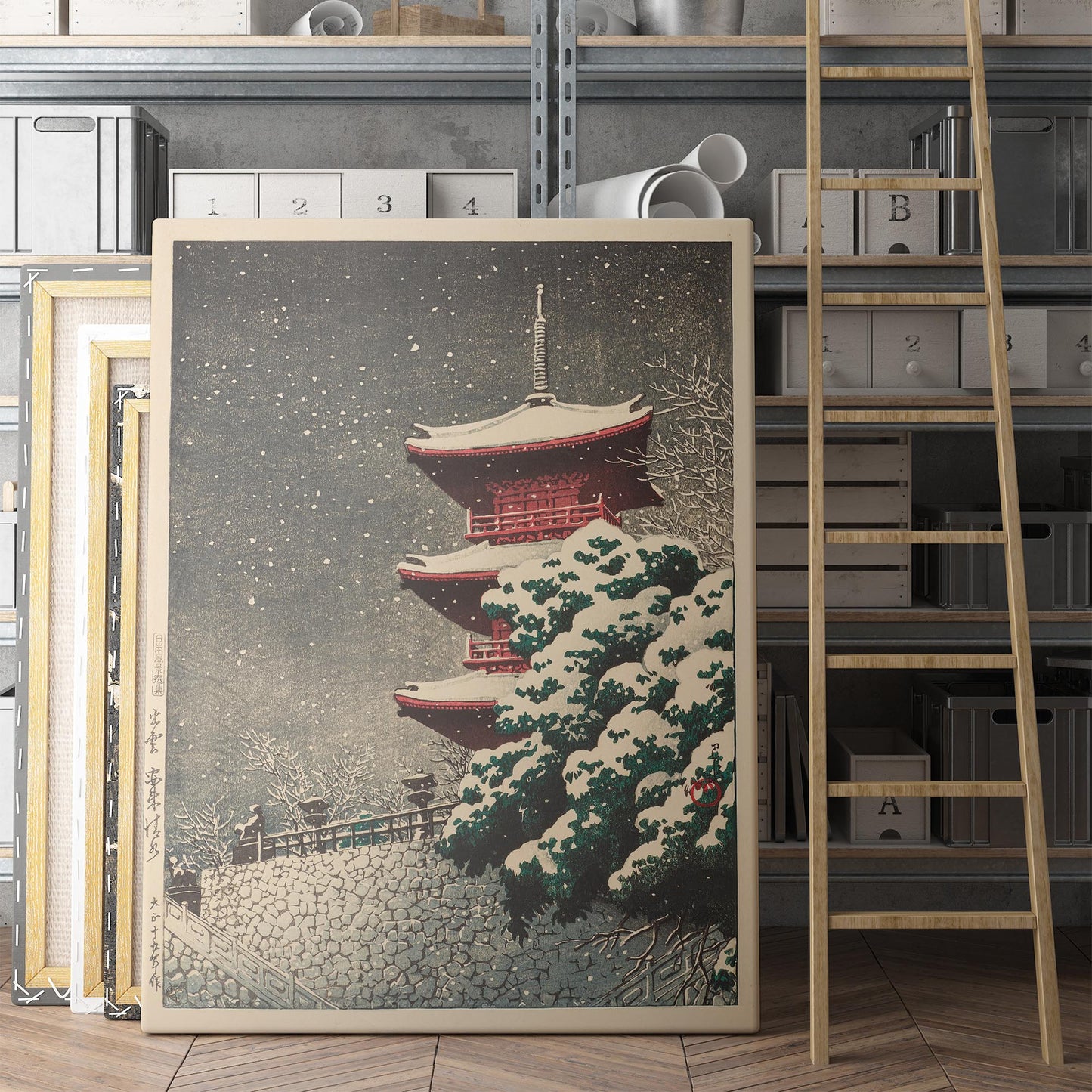 Yasugi Kiyomizu Temple at Izumo (1926) by Kawase Hasui