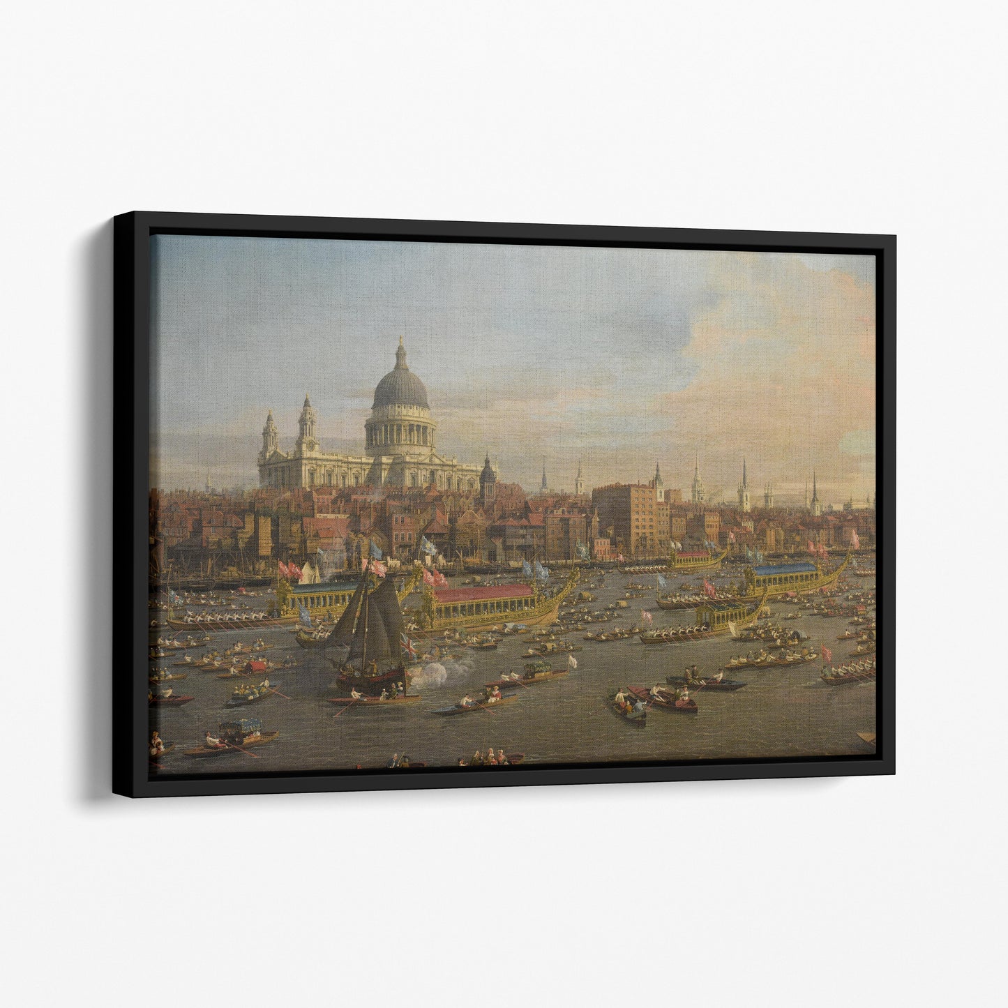 The River Thames with St. Paul's Cathedral on Lord Mayor's Day