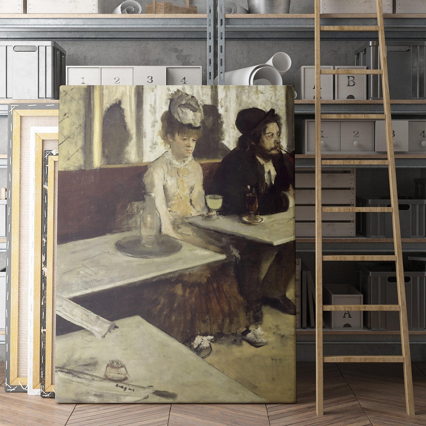 In a Cafe, or The Absinthe - L’Absinthe by Edgar Degas